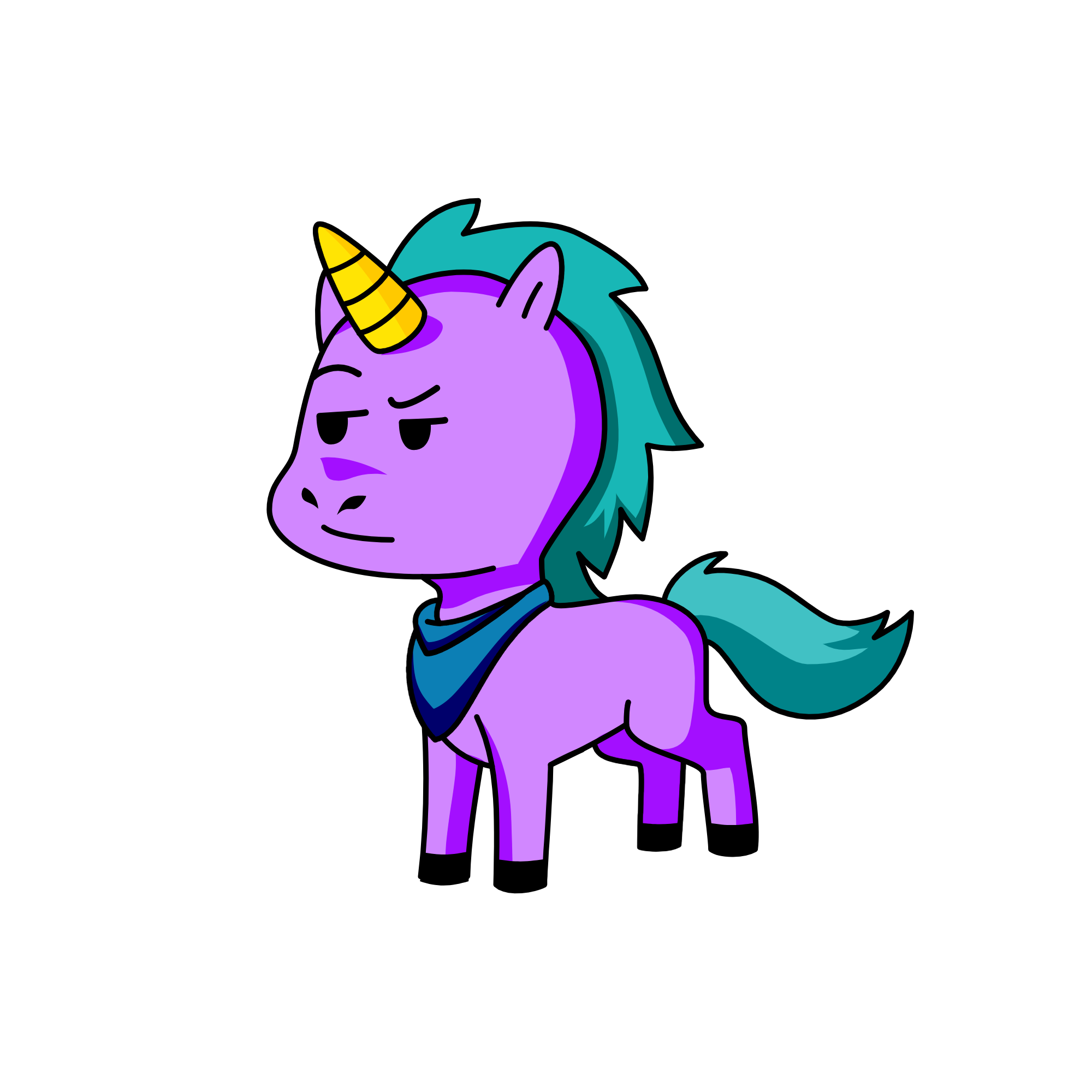 Cool man, the unicorn