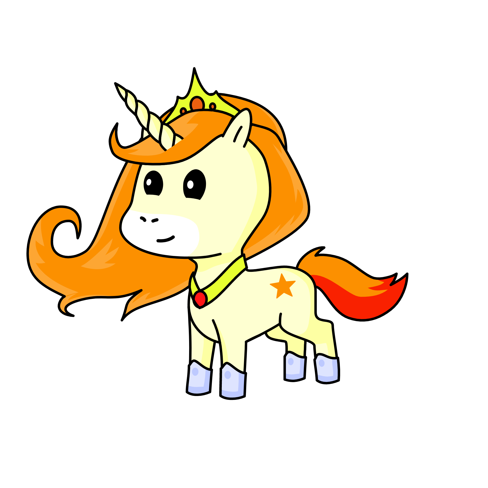 Queen Galaxia , the unicorn