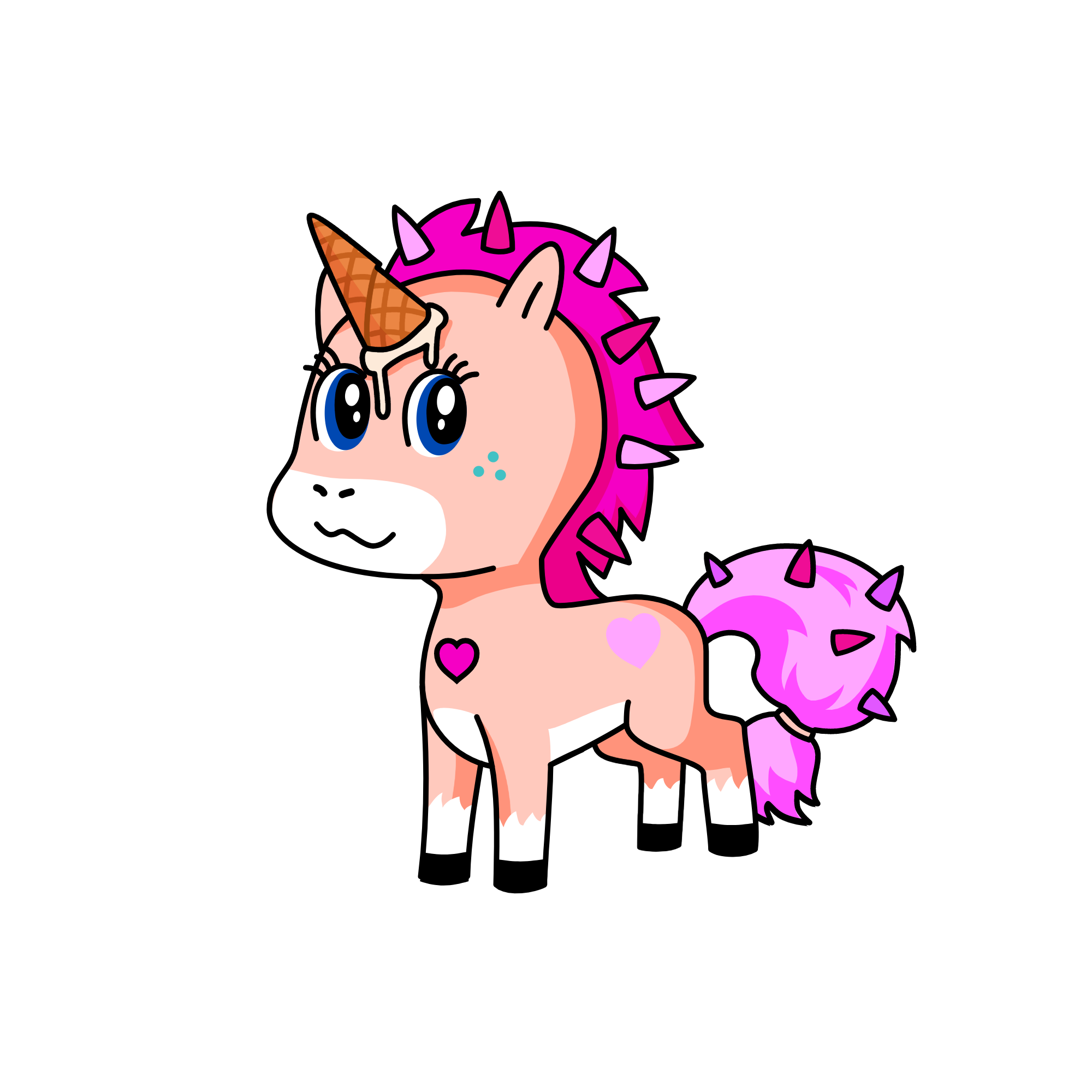 Ice cream queen, the unicorn
