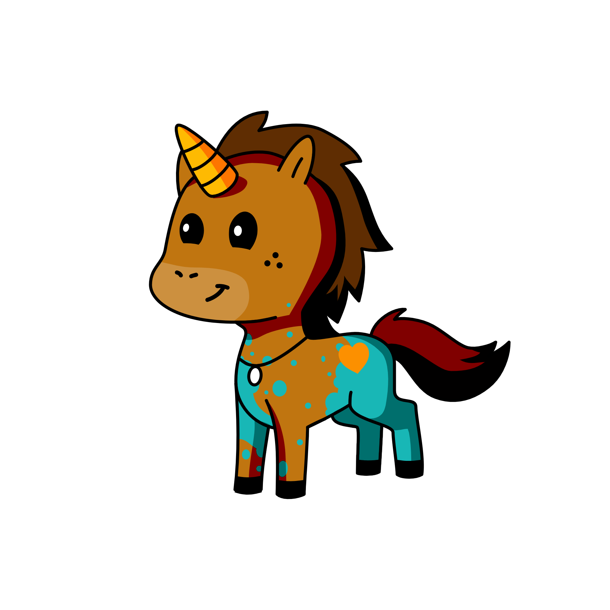 Huny, the unicorn