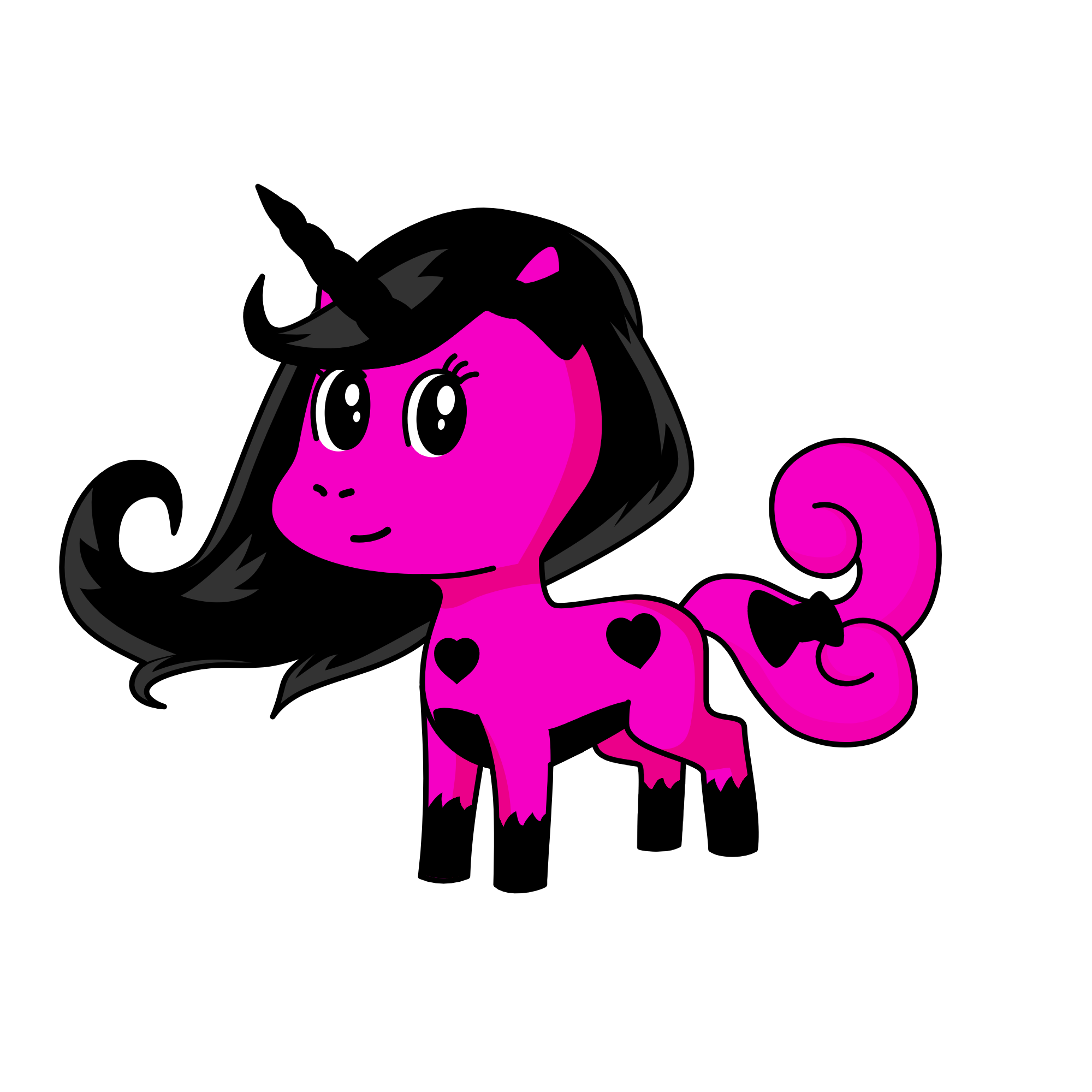 neon cool, the unicorn