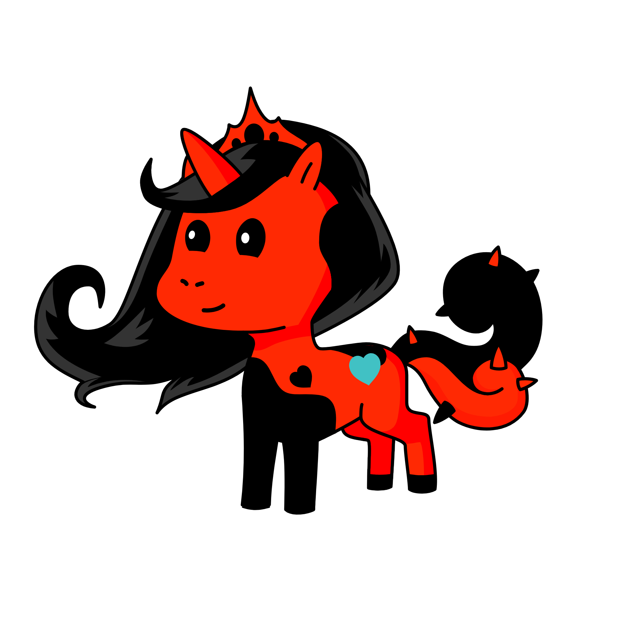 Evil Uni queen, the unicorn