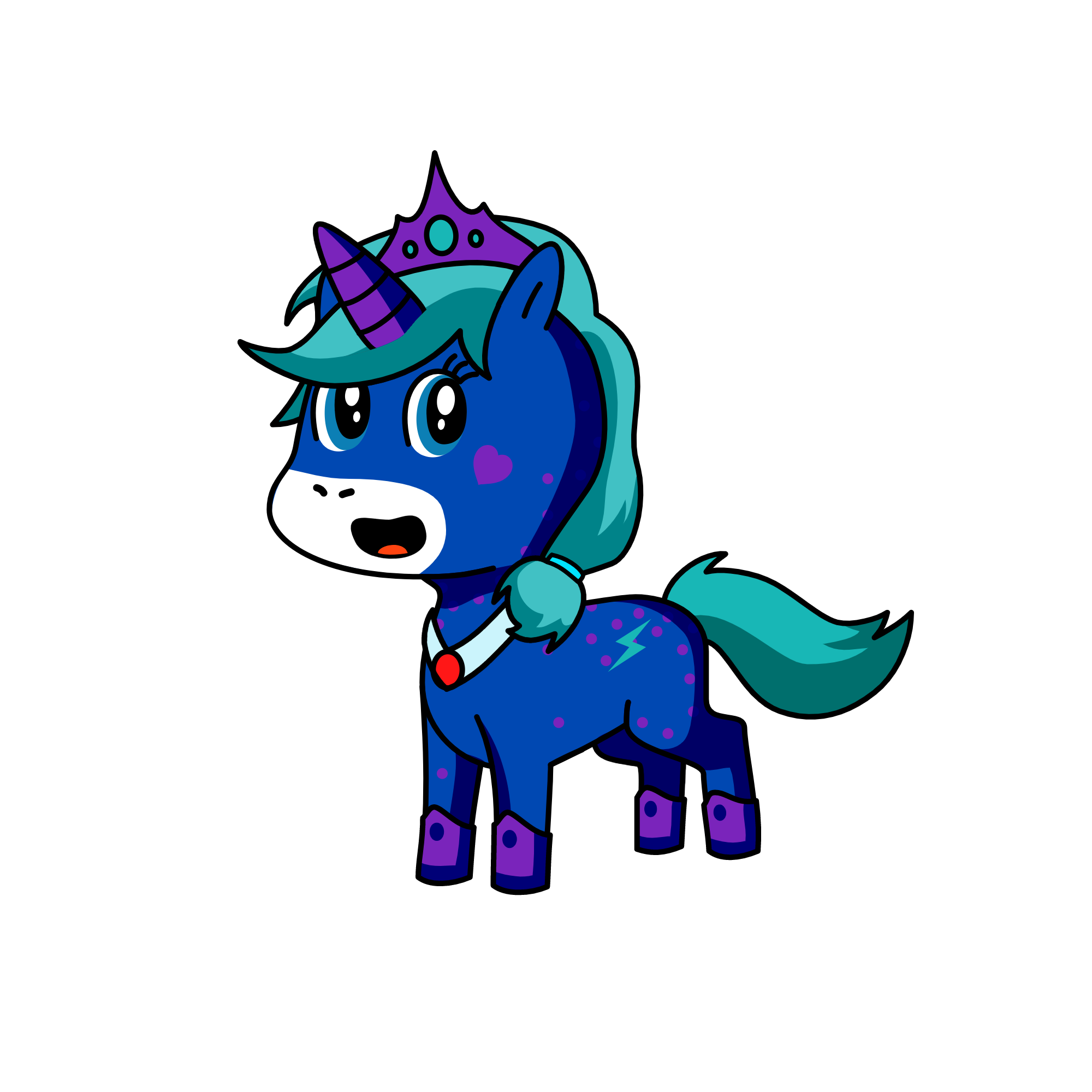 Winter, the unicorn