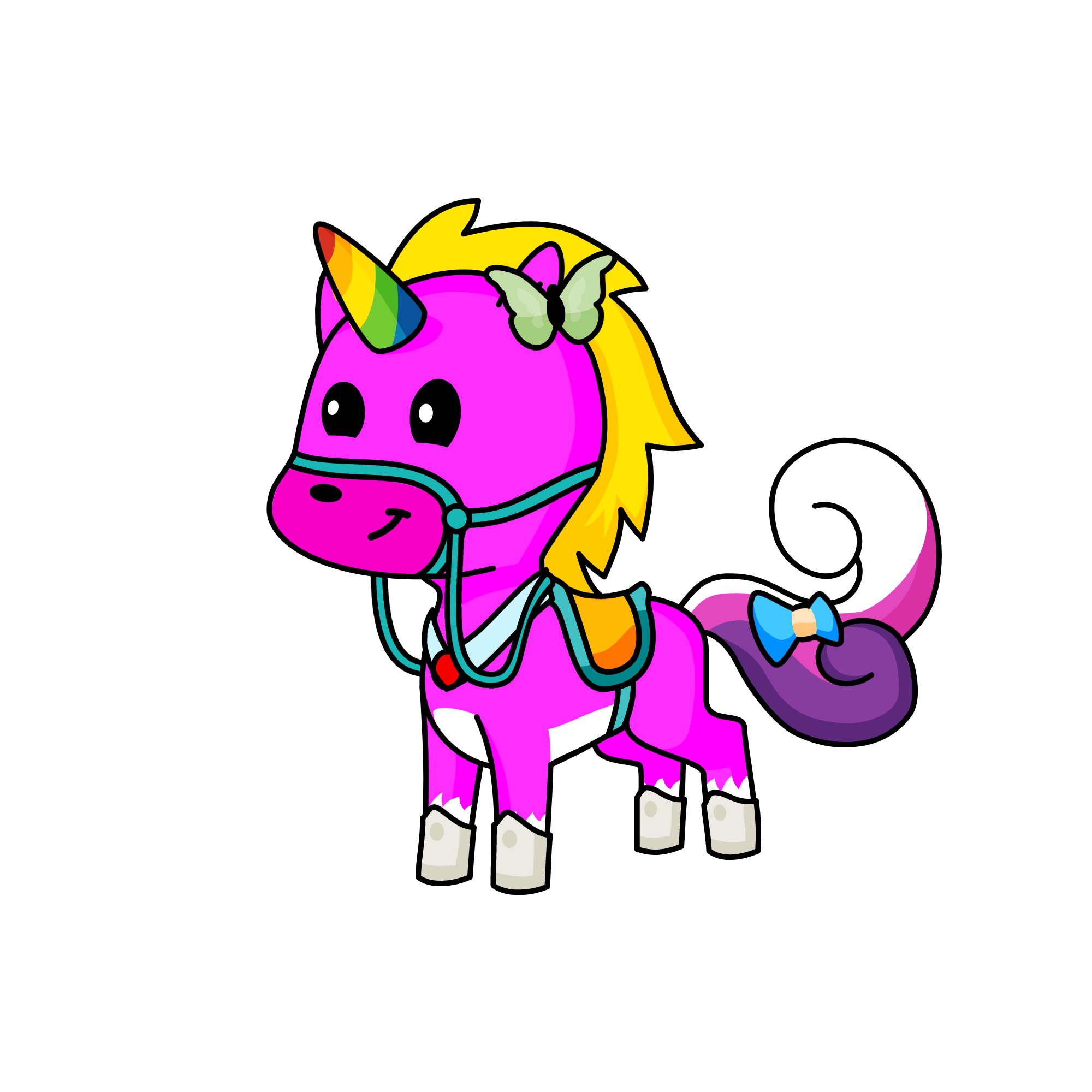 Rainbow, the unicorn