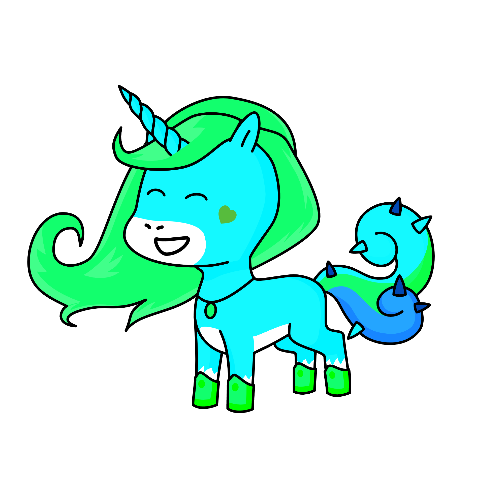 Minty, the unicorn