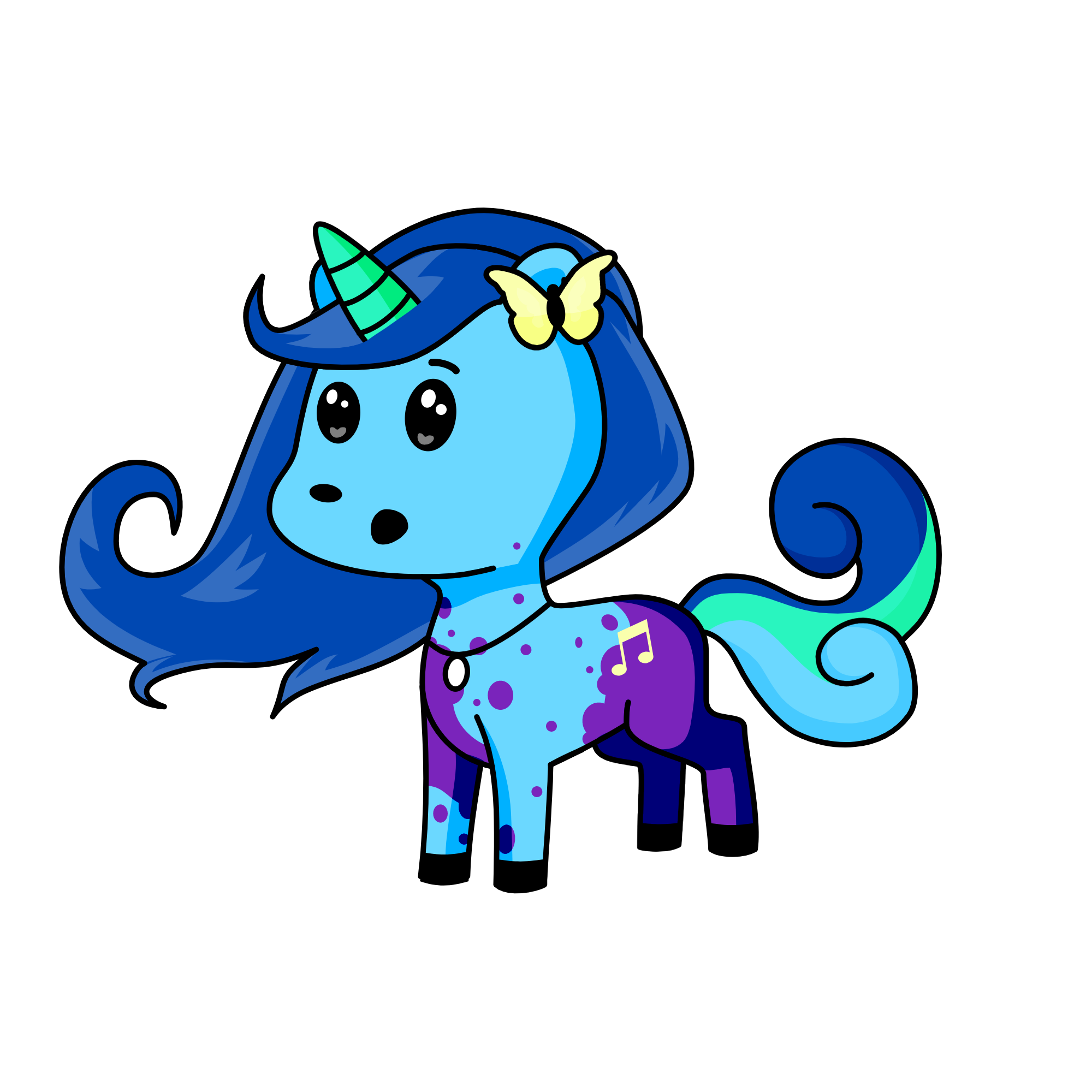 Dreamy, the unicorn