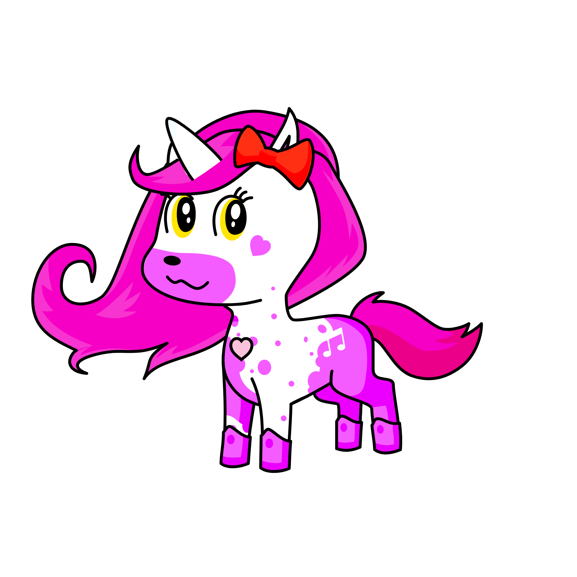 Mangle, the unicorn