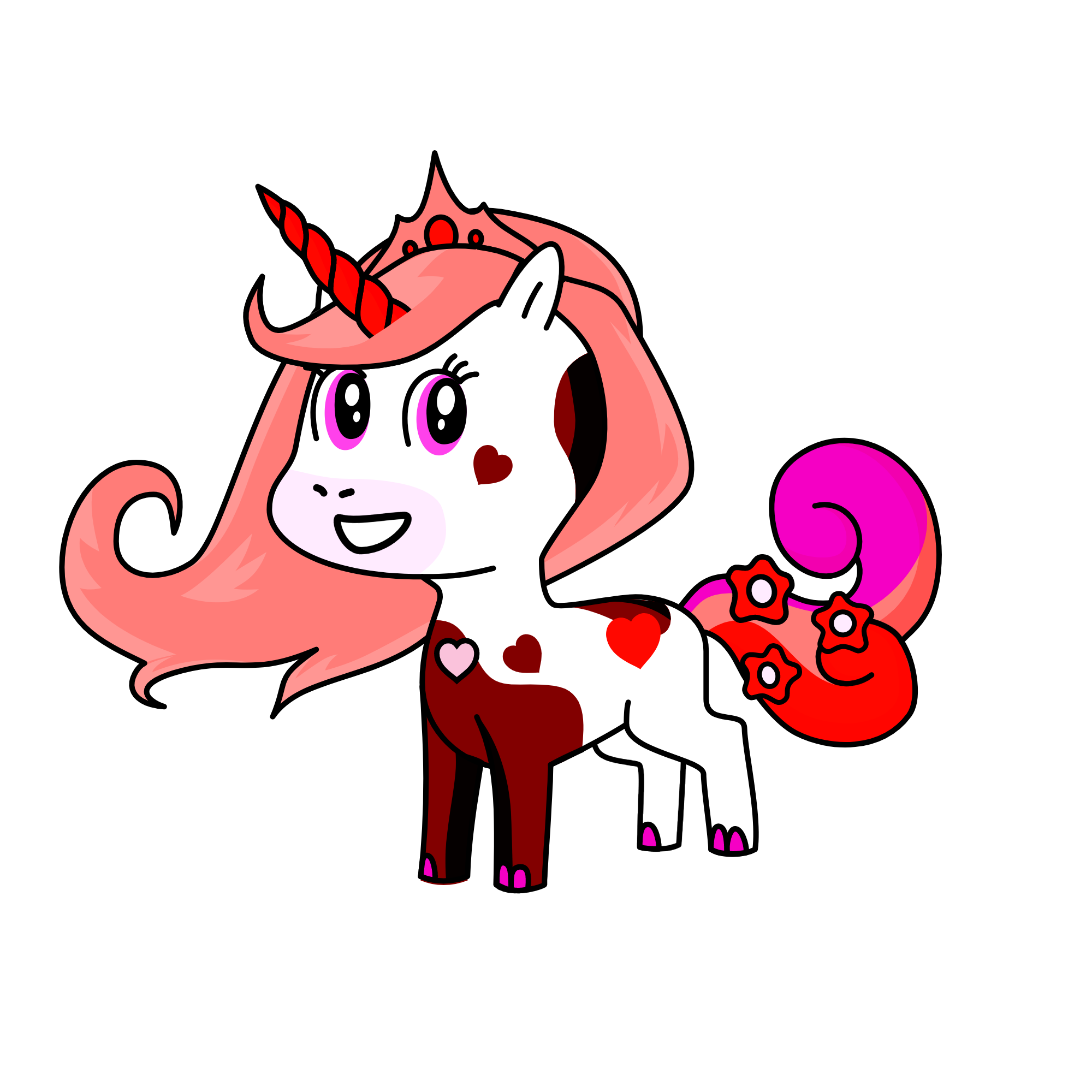 strawberry chocolate, the unicorn