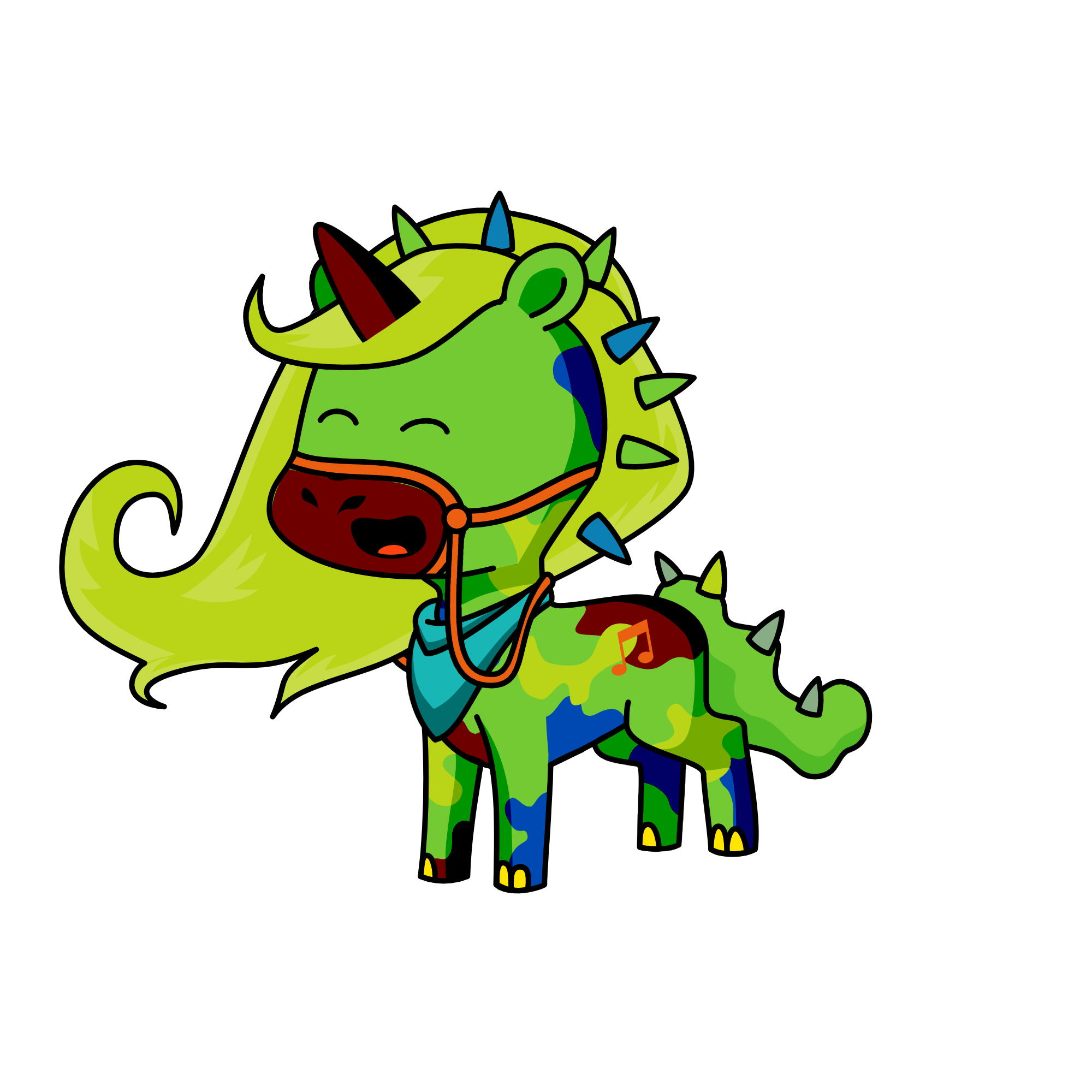 Captan Green, the unicorn