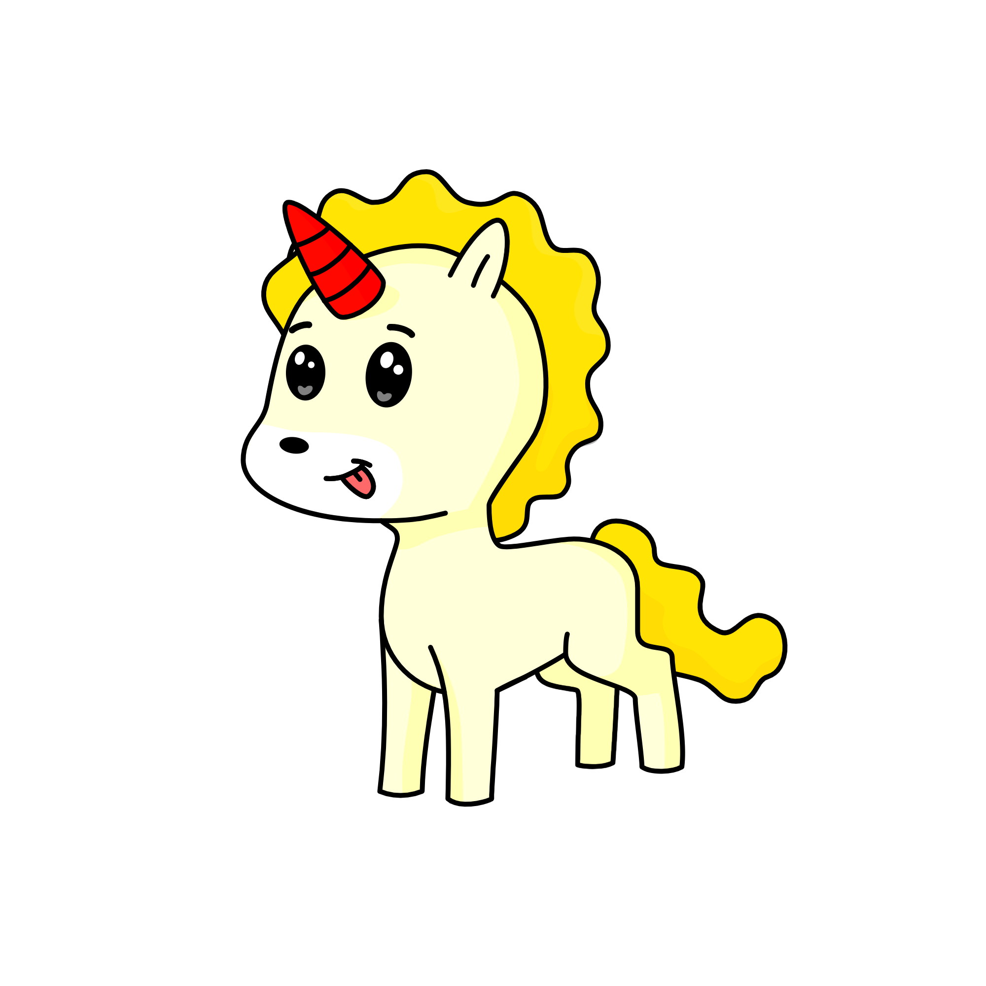 creamy pup, the unicorn