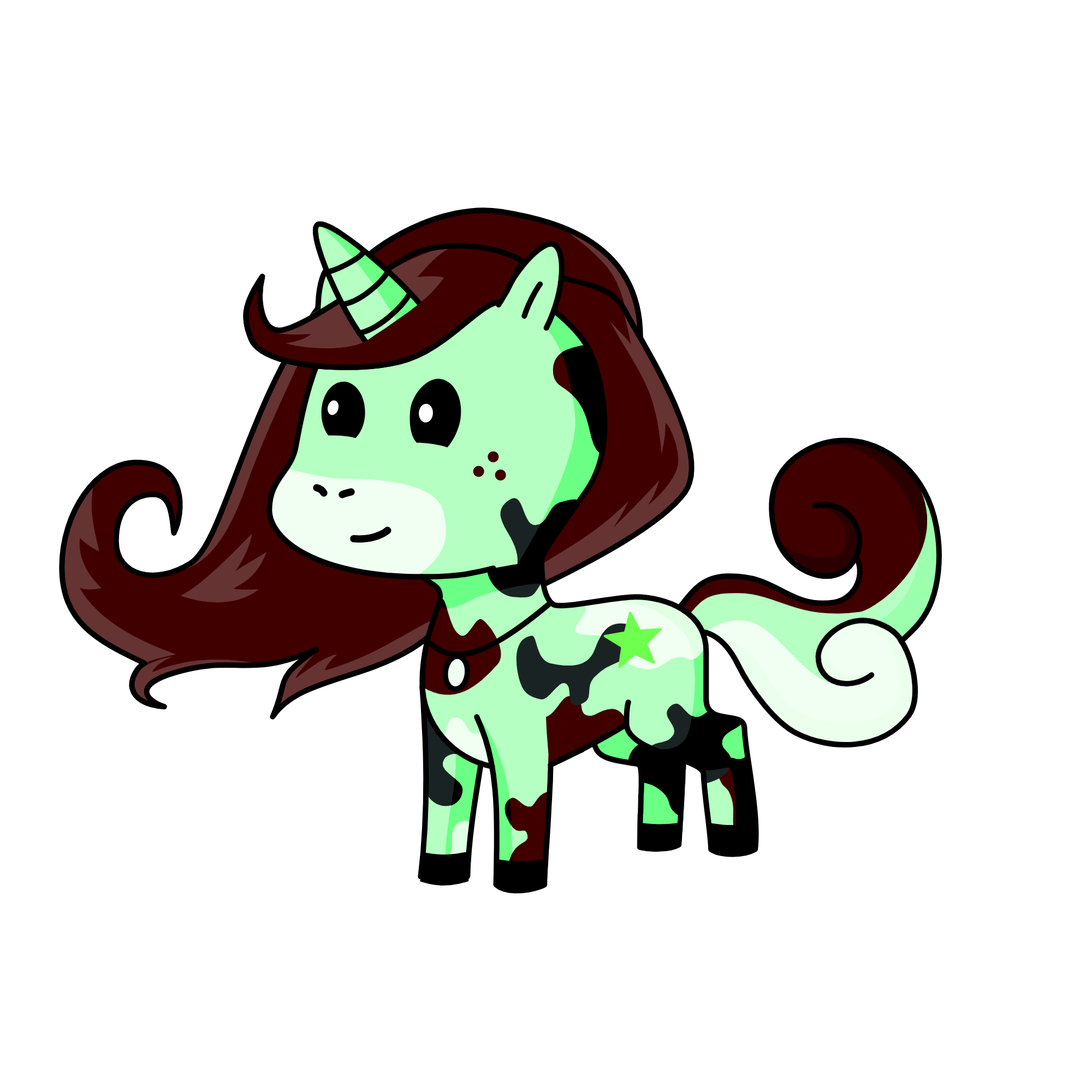 Minty, the unicorn