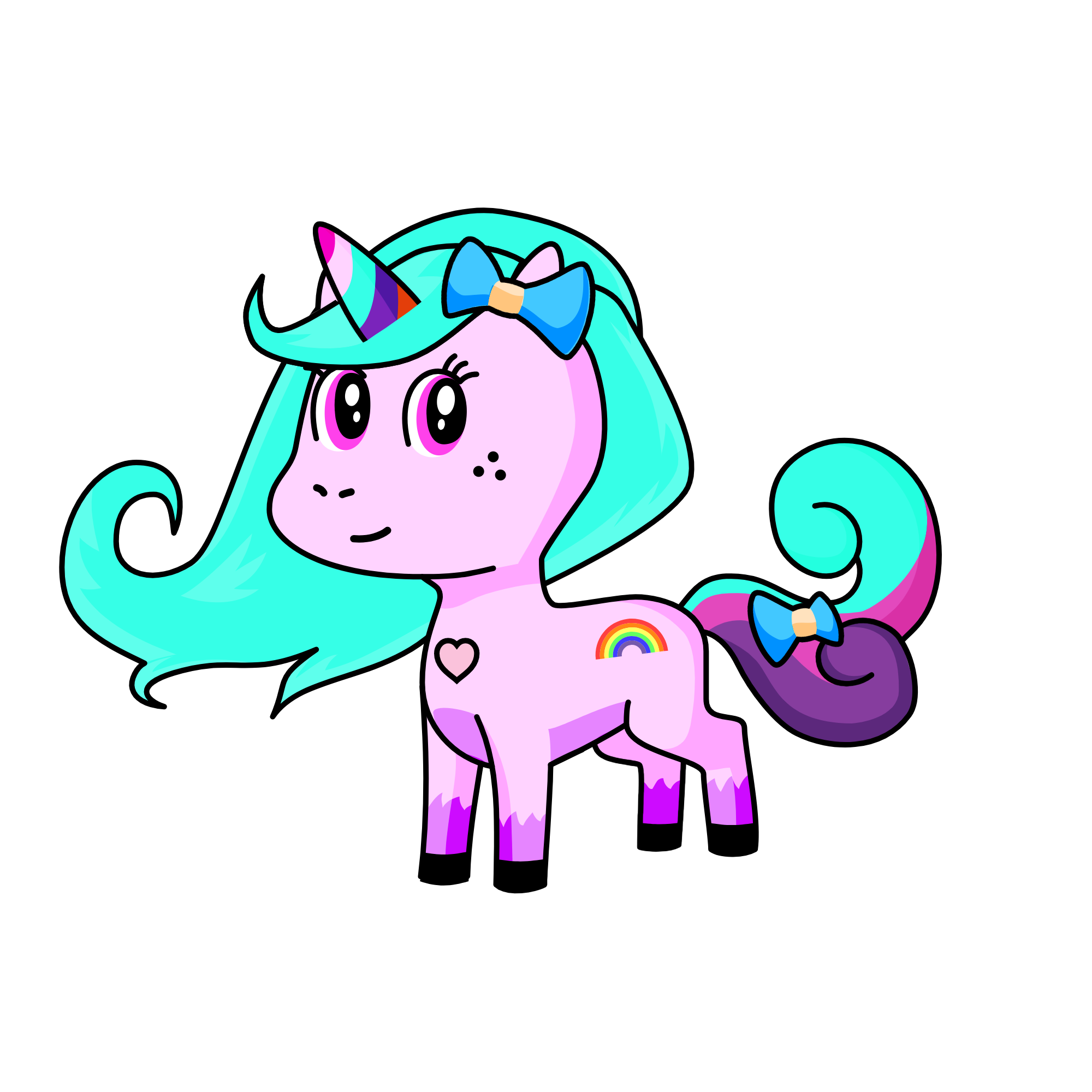 rainbow zap, the unicorn