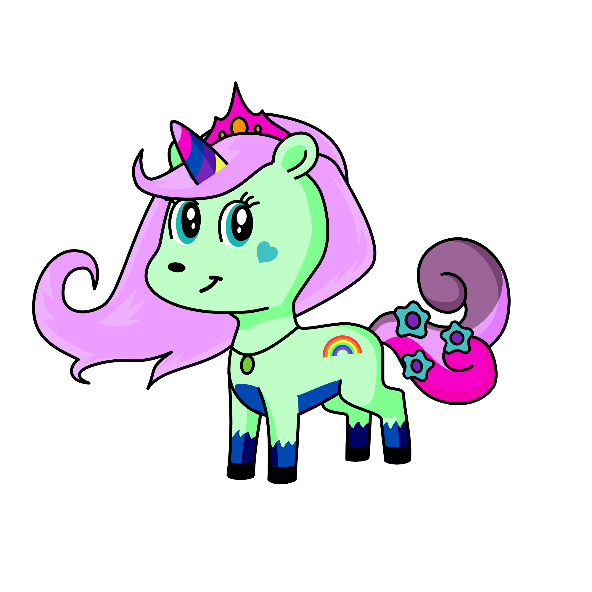 cloudy, the unicorn