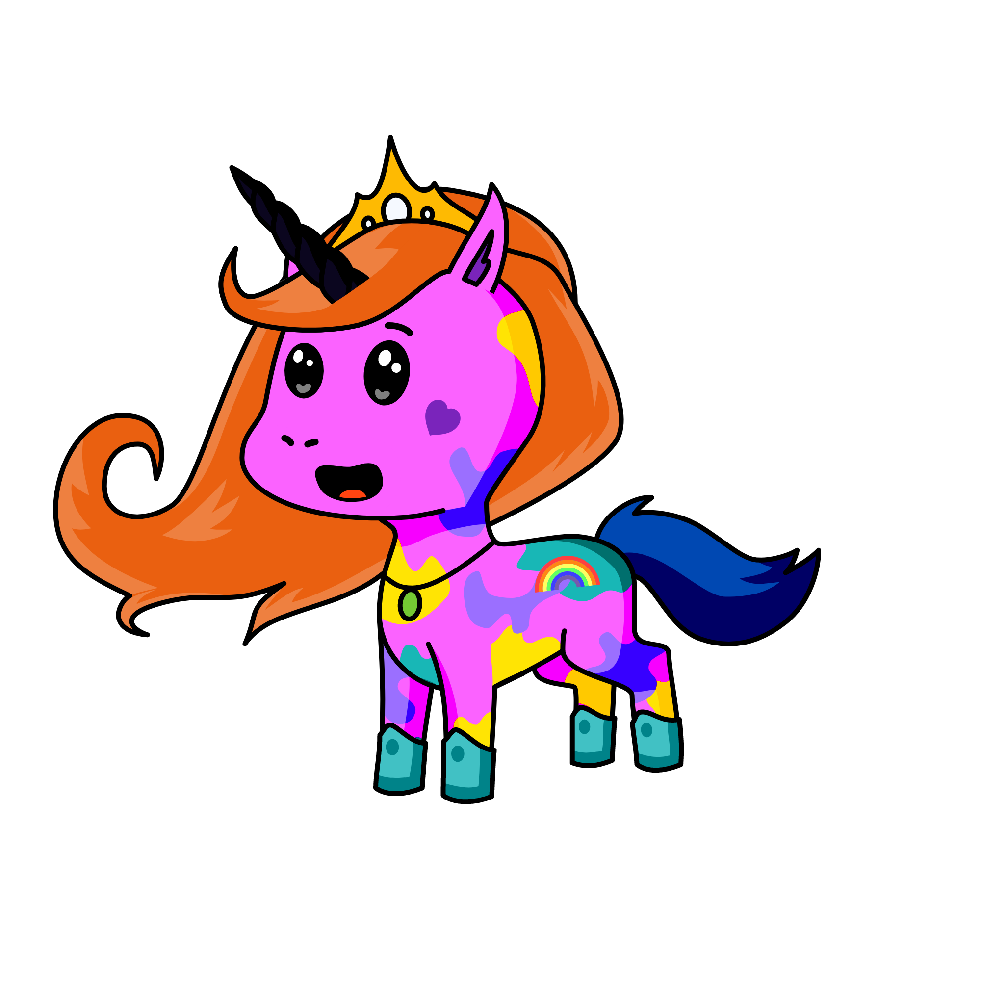 rain bowww, the unicorn