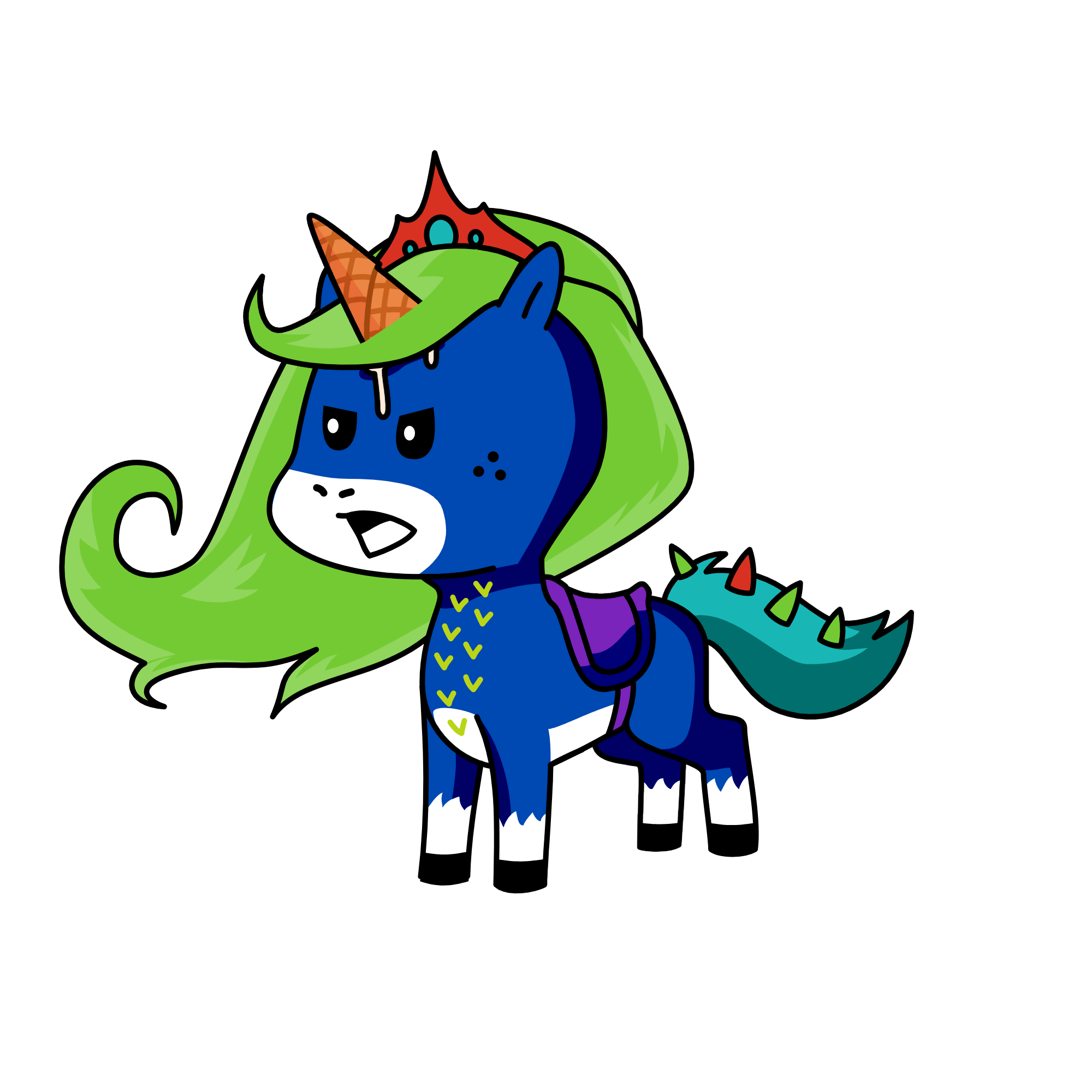 Princess Cloura, the unicorn