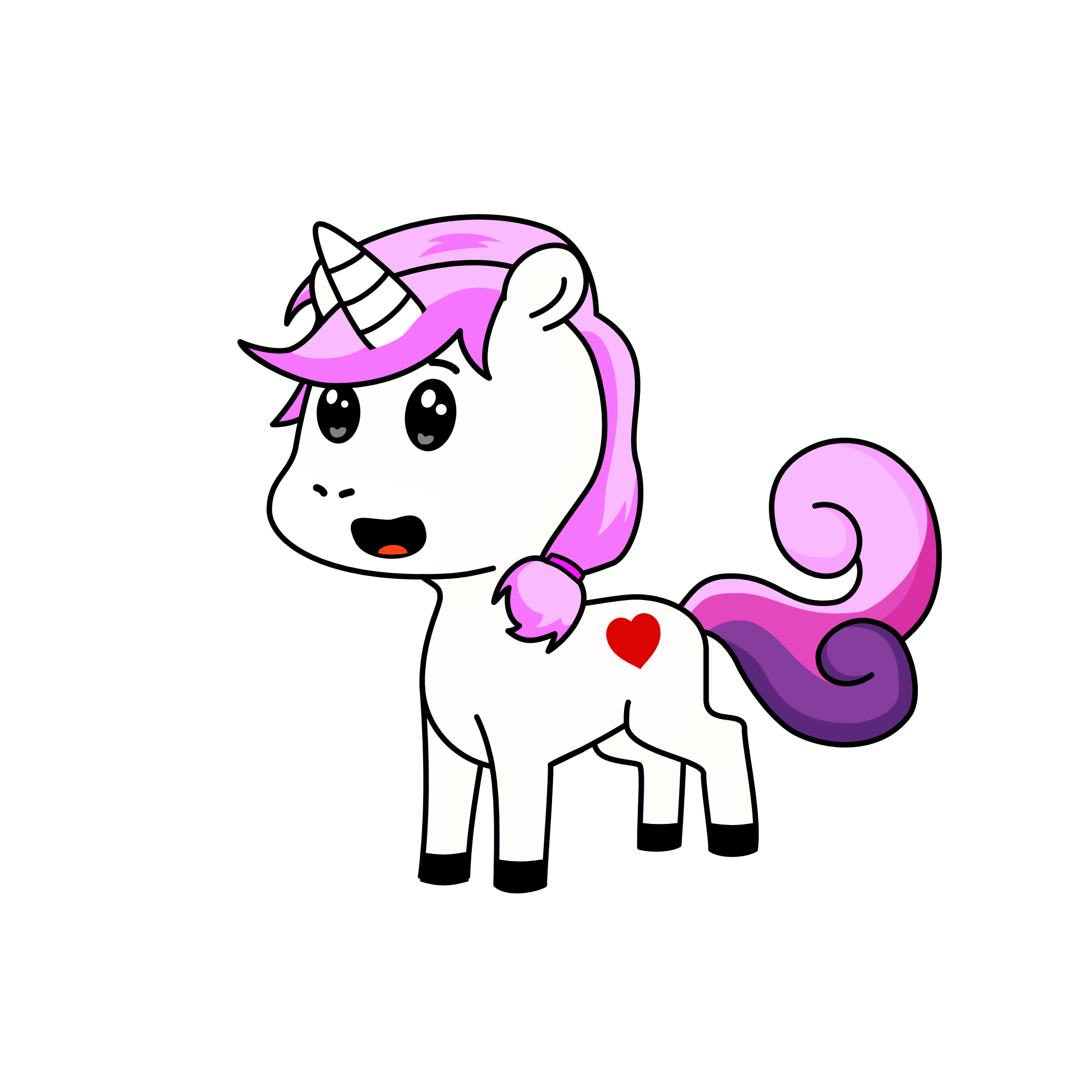 Bubbles, the unicorn