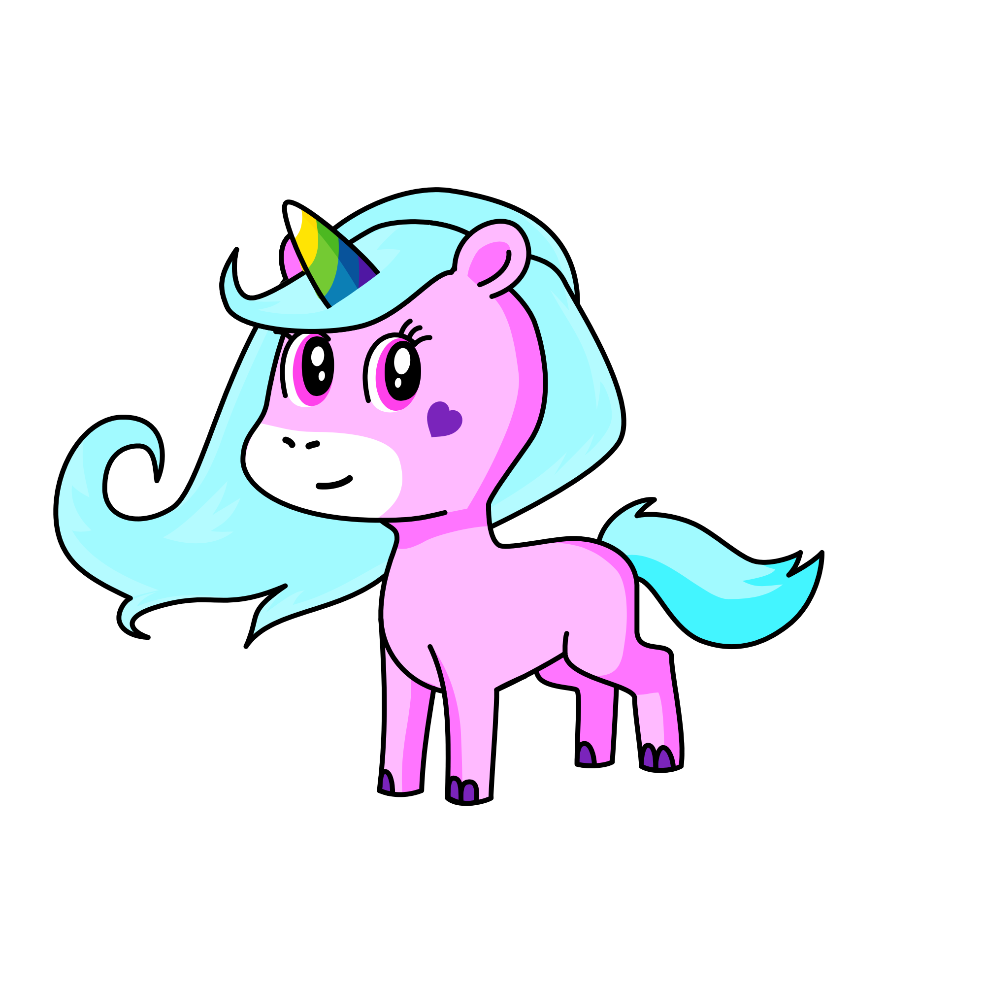Sparkles, the unicorn