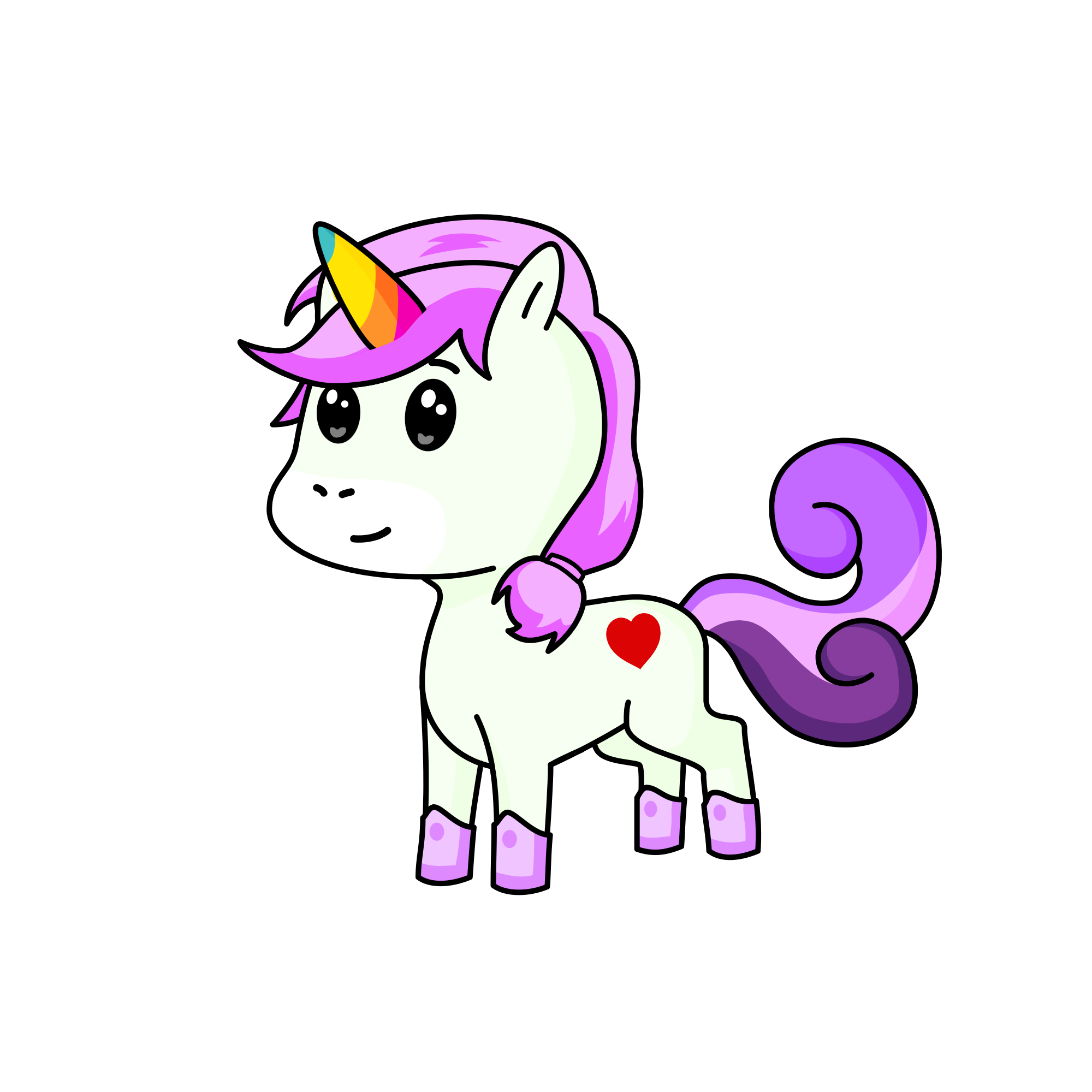 Bubbles, the unicorn