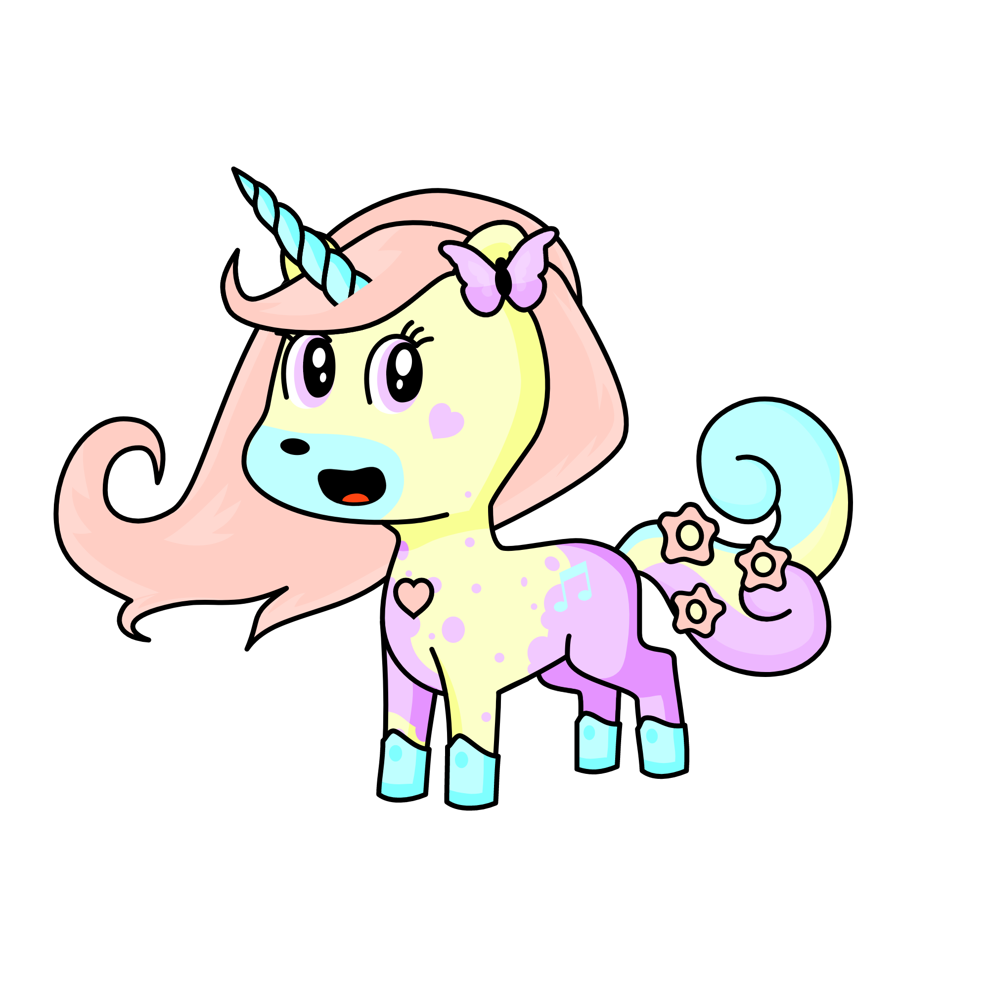Cotton C. Candy, the unicorn