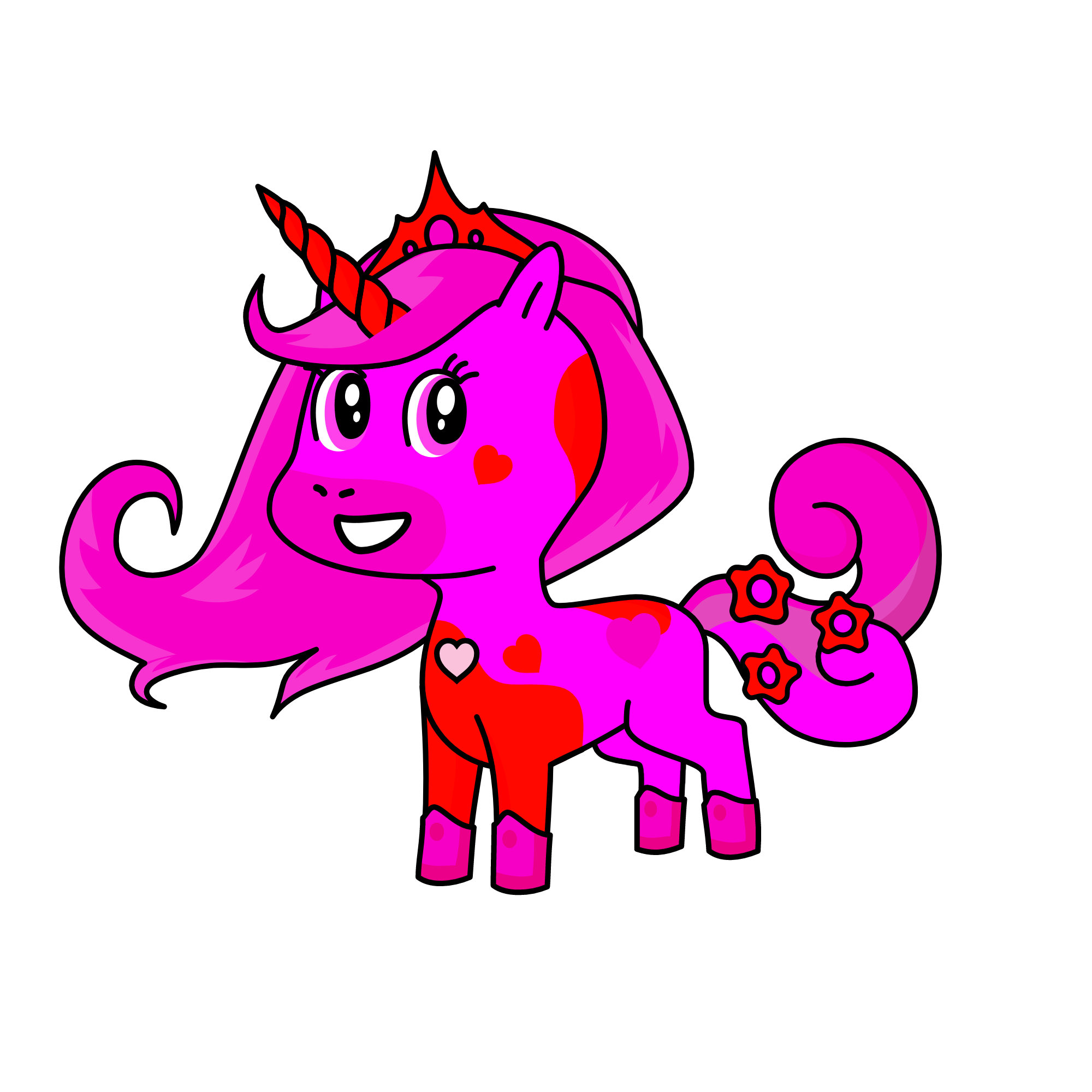 flower pony, the unicorn