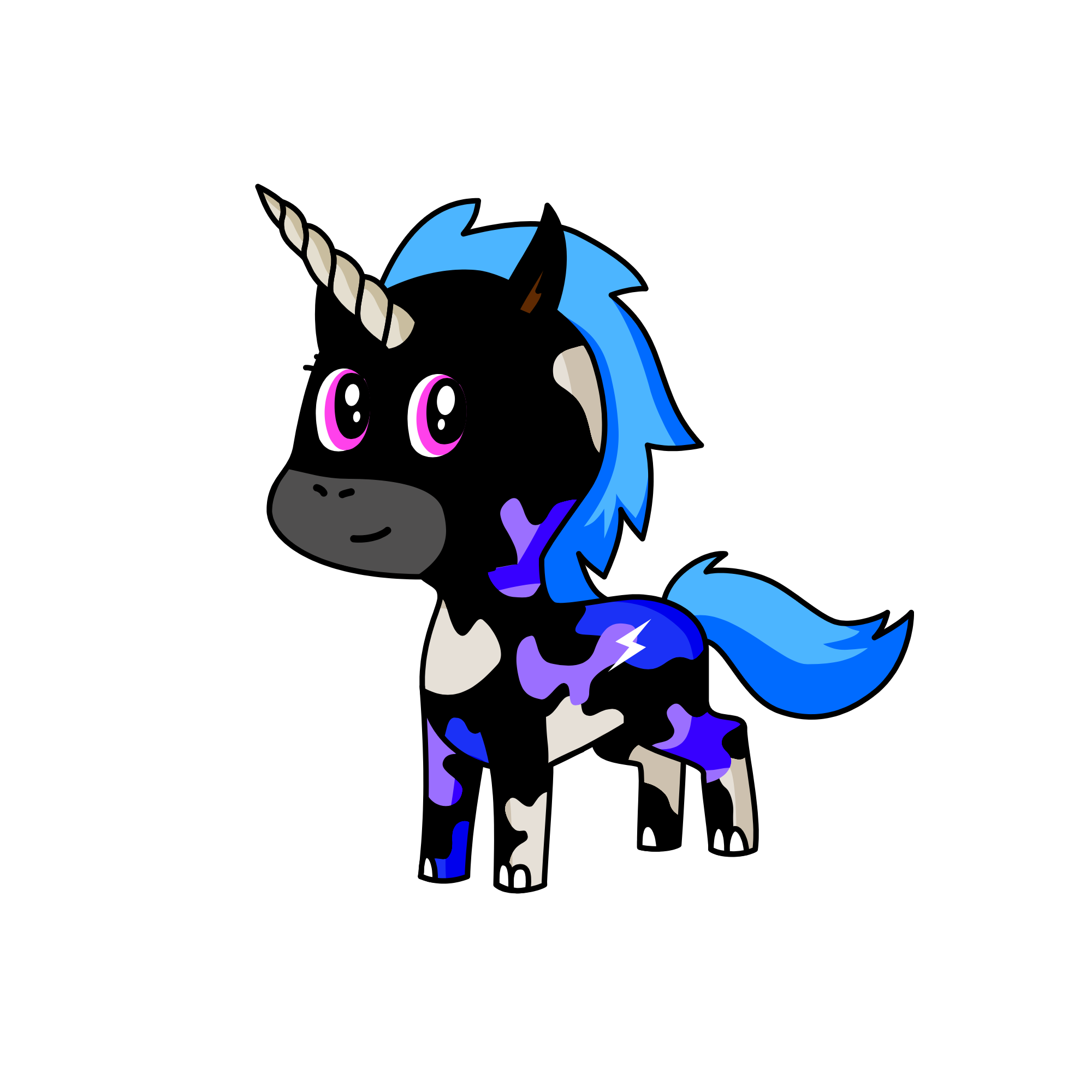 Fluffy, the unicorn