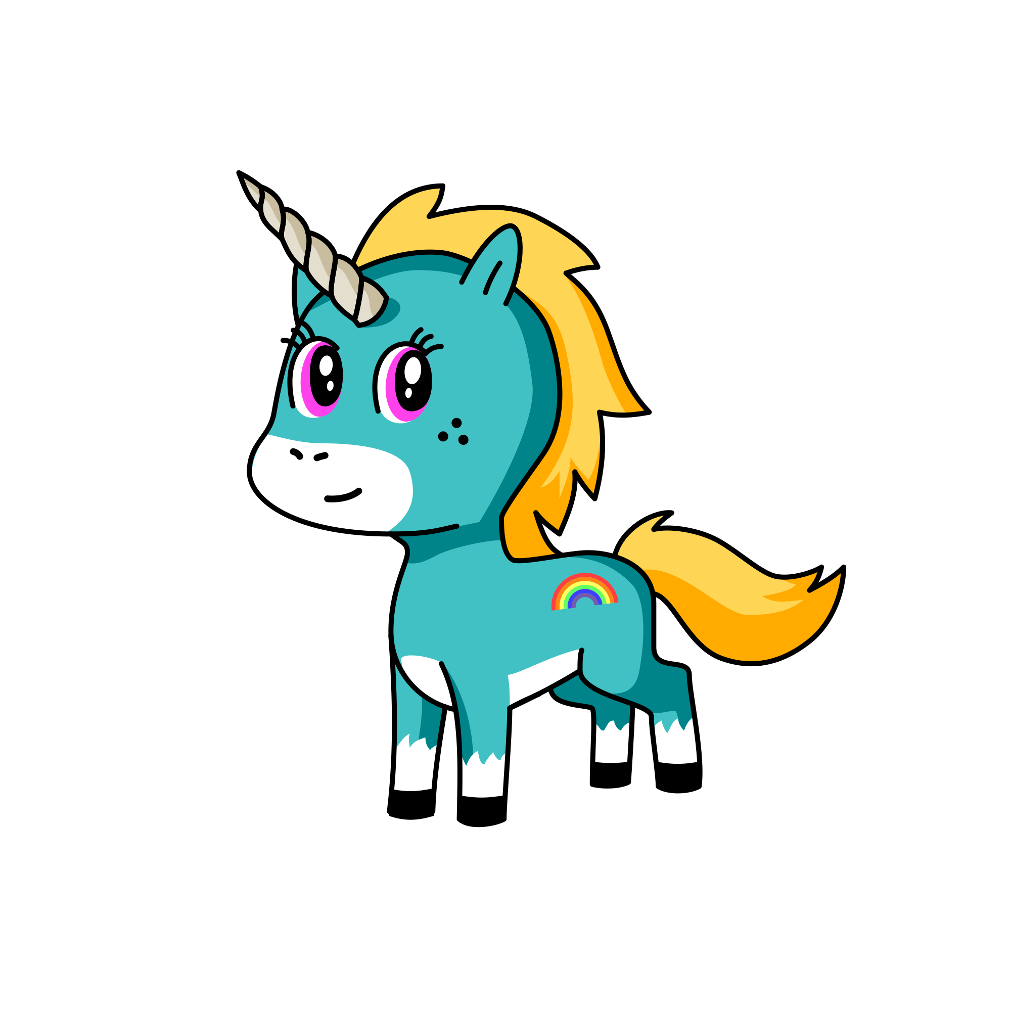 Glittercorn, the unicorn