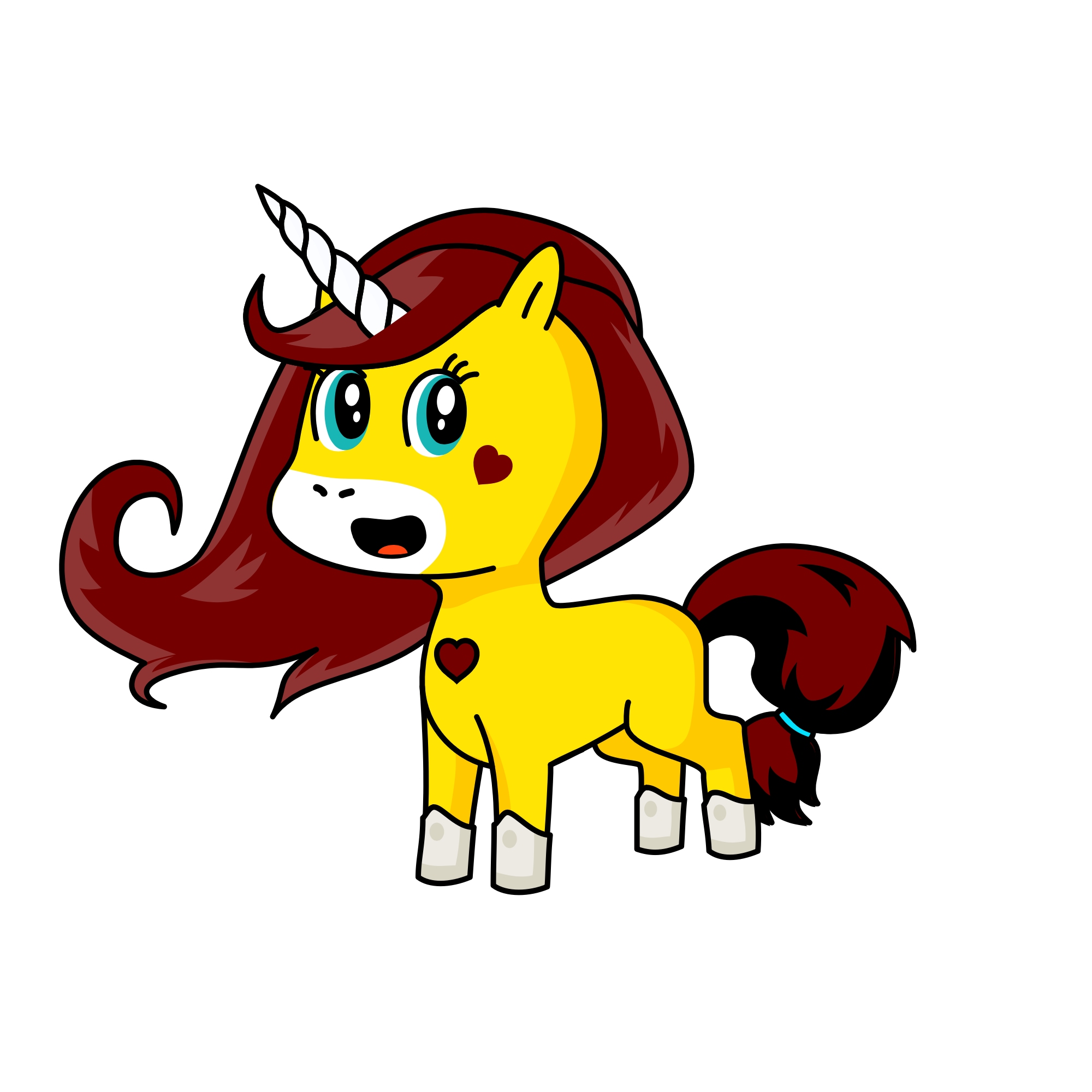 Happy, the unicorn