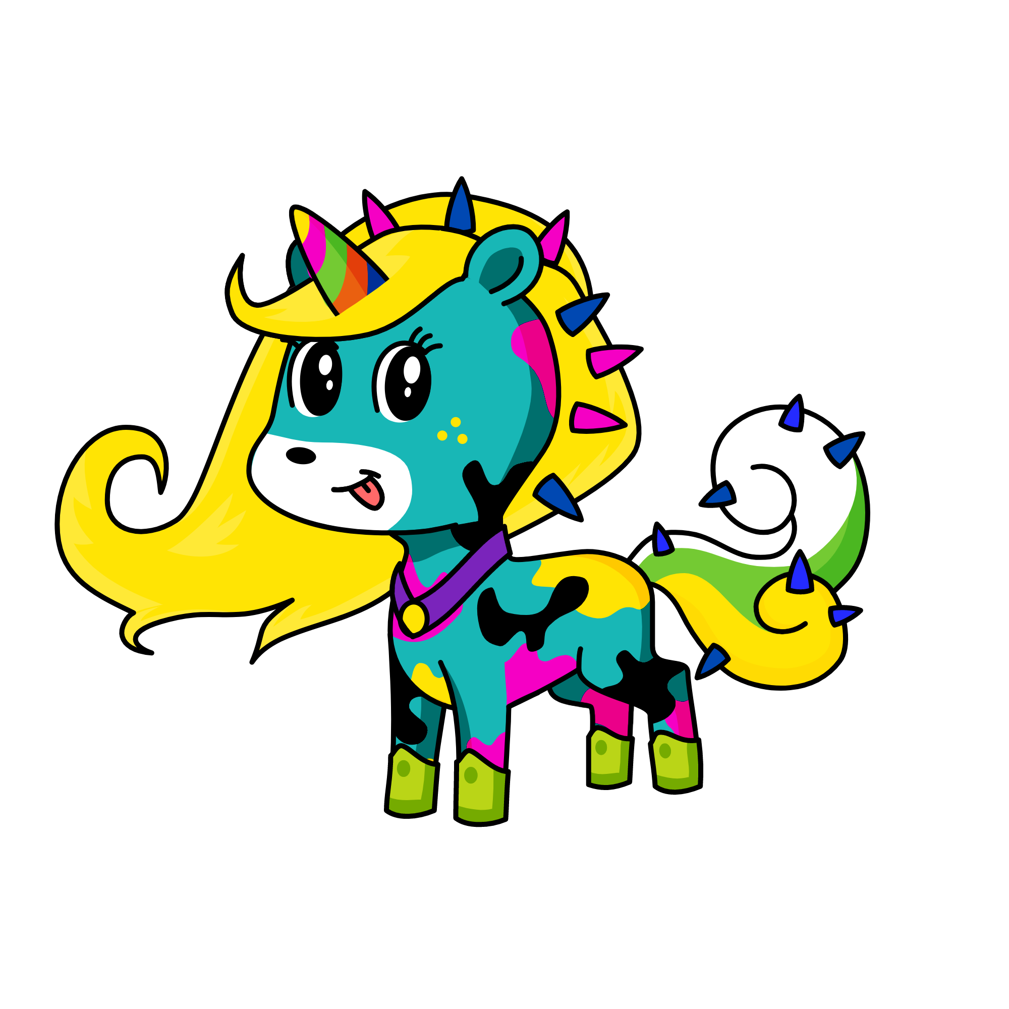 RAIMBOW DASH, the unicorn