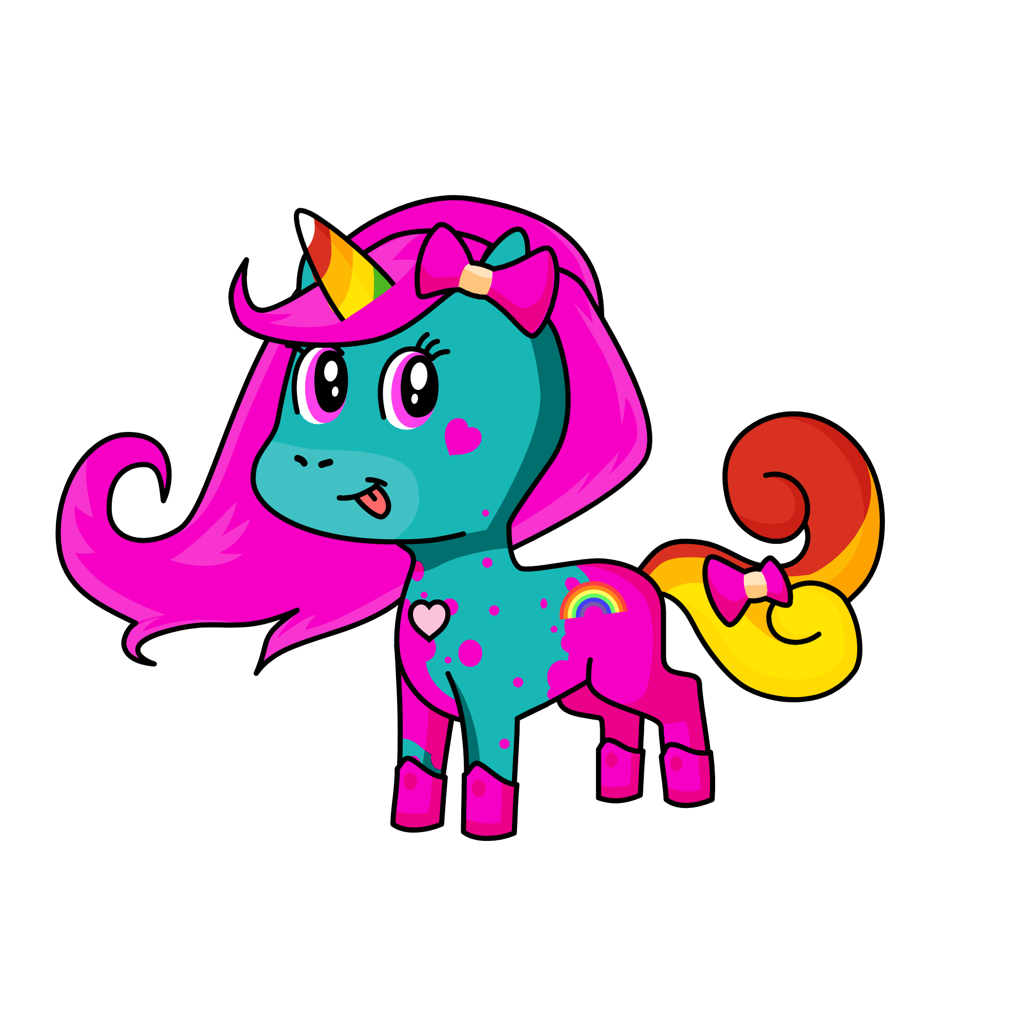 pinkacorn, the unicorn