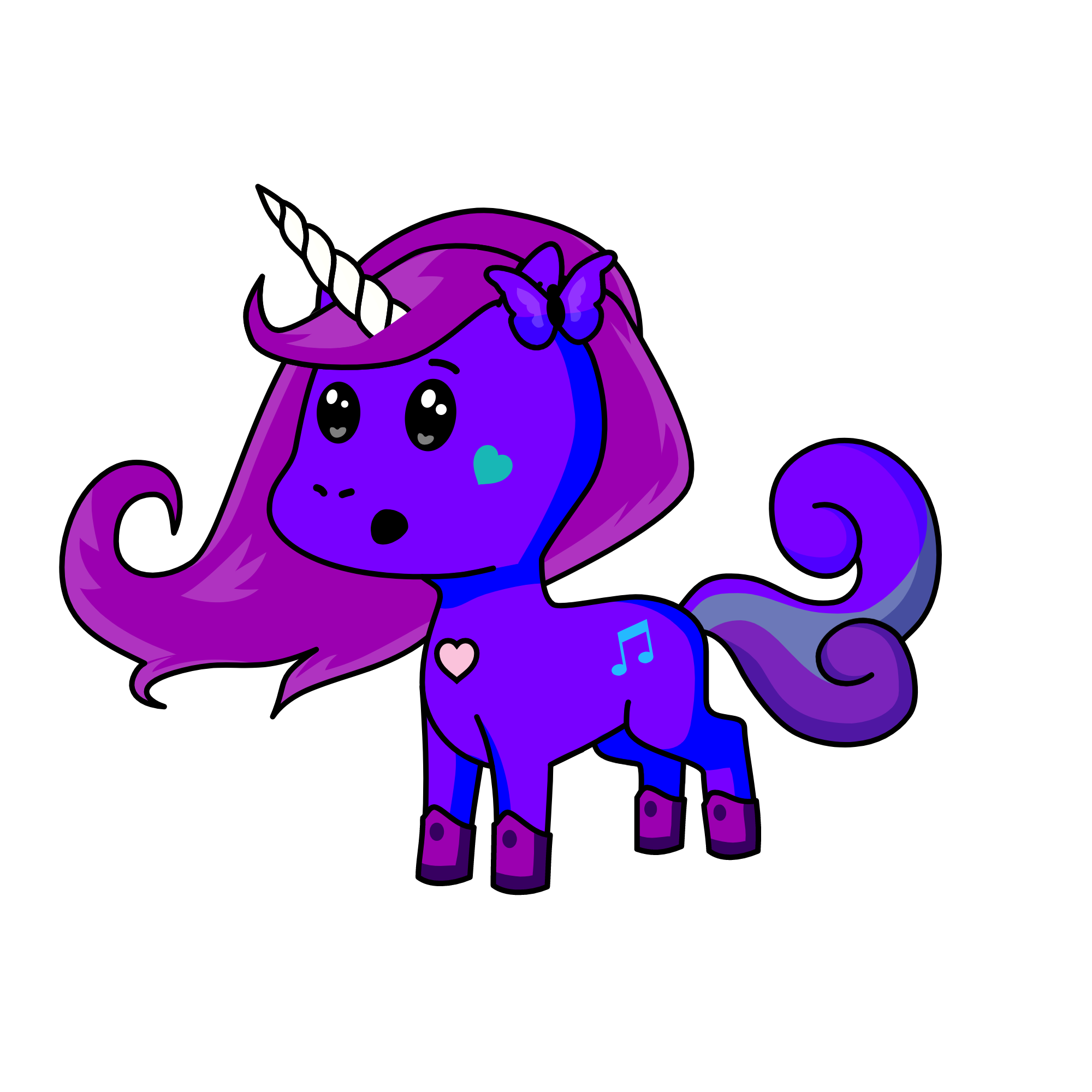 star night 🤍💛🖤, the unicorn