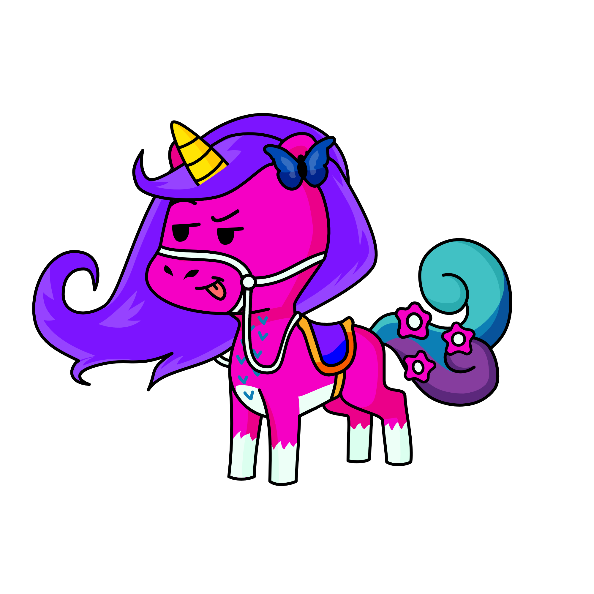 High fly, the unicorn