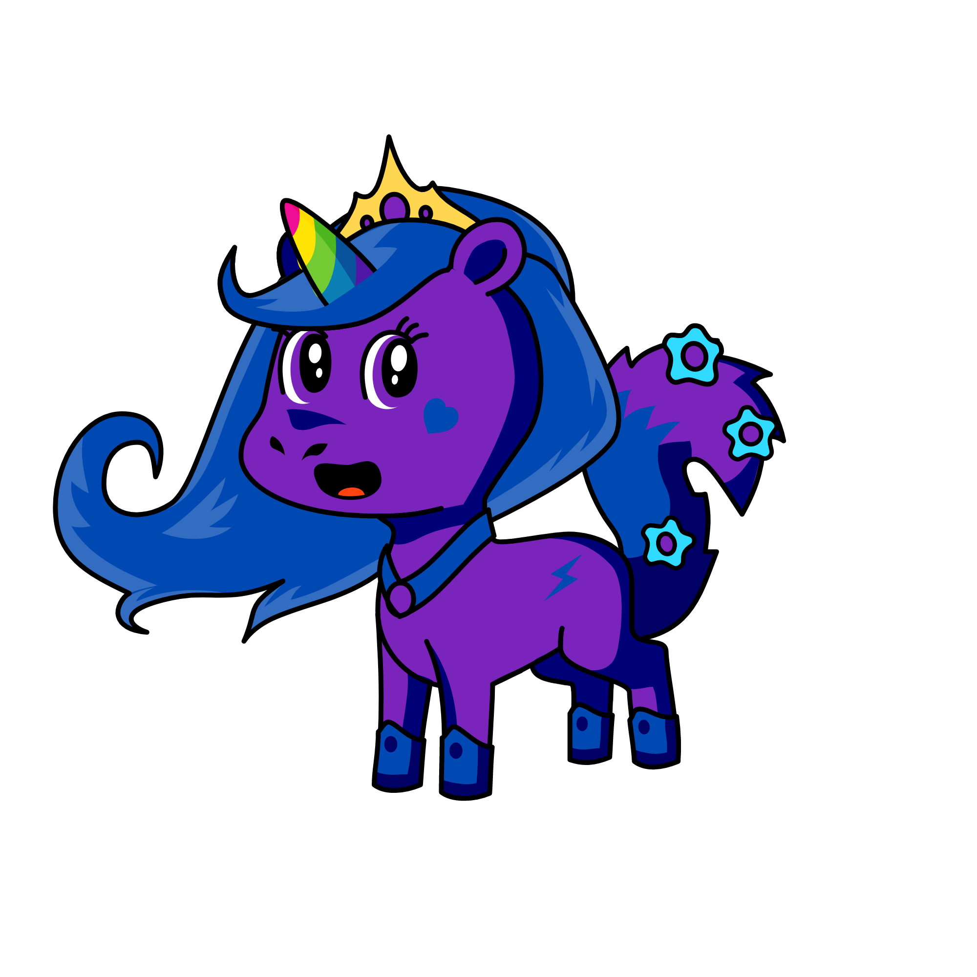 ICE QUEEN, the unicorn