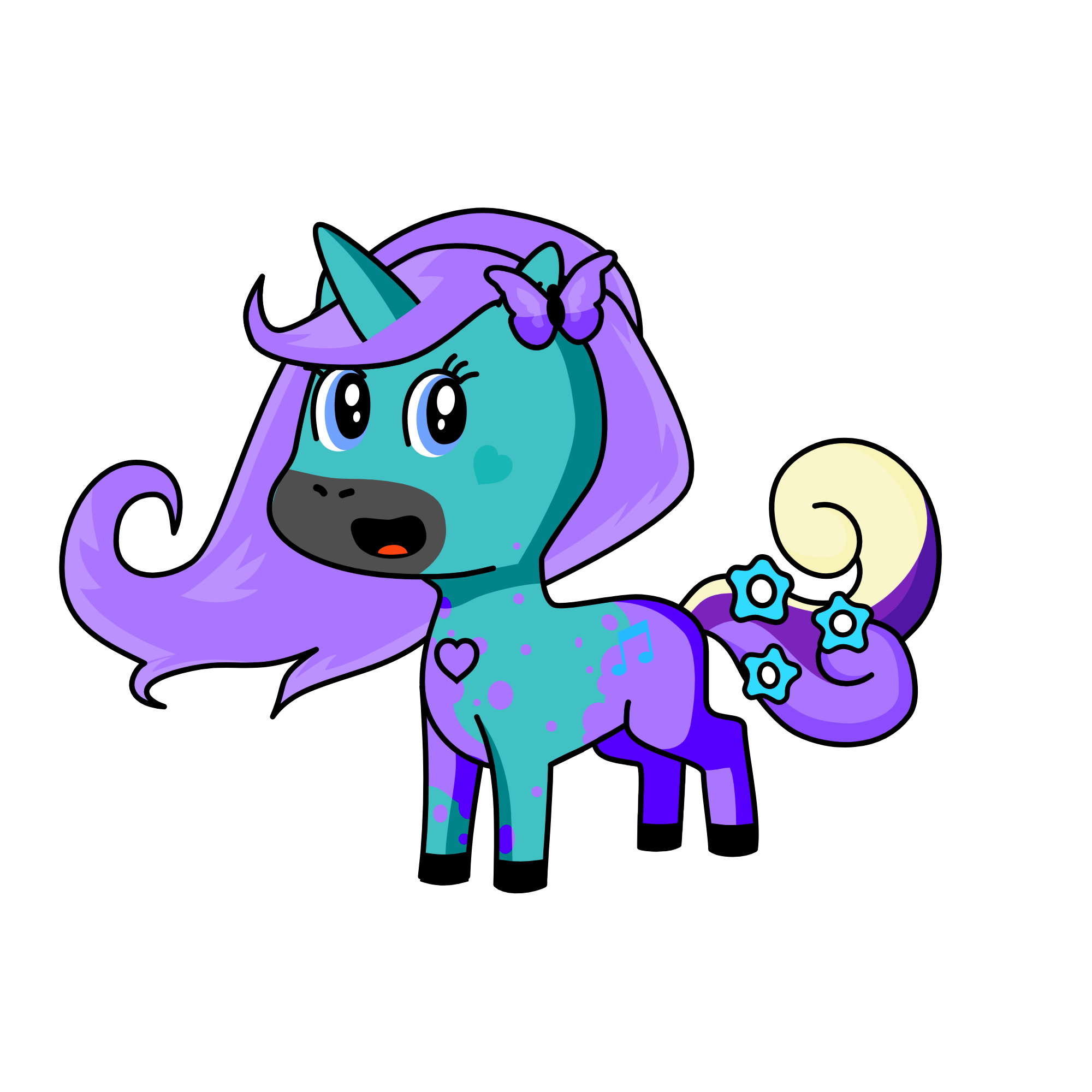 ski, the unicorn