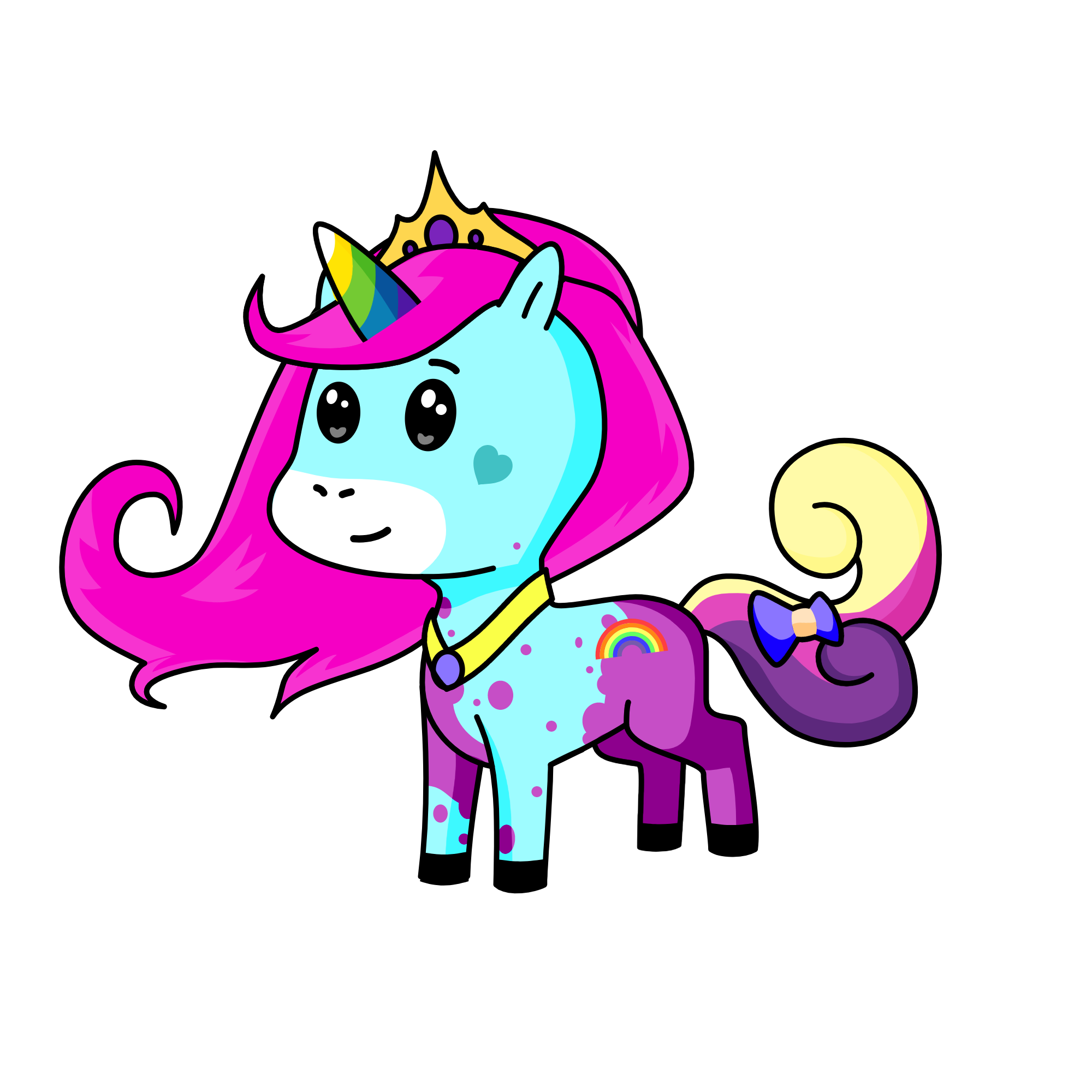 princess sparkle rainbowboost, the unicorn