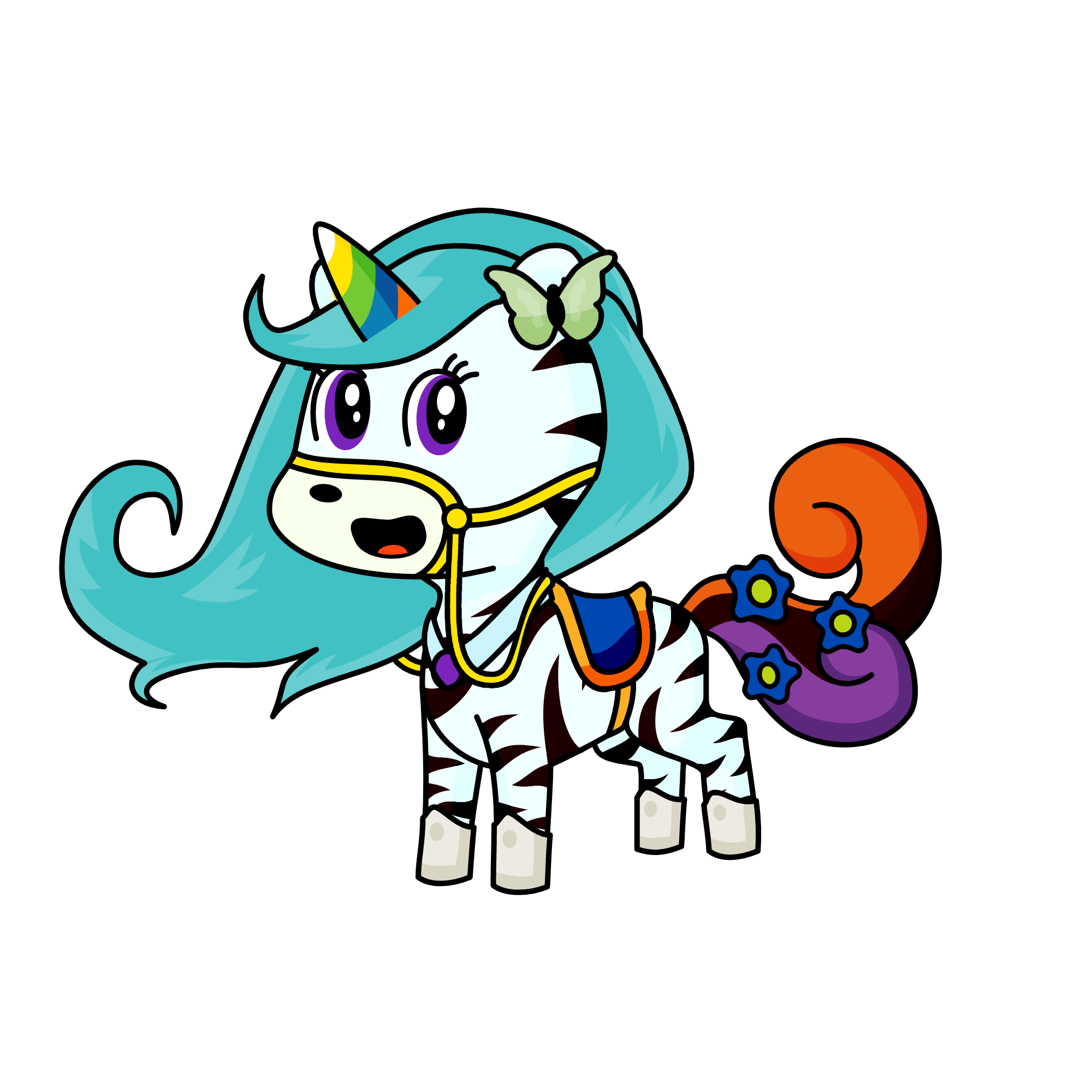 Zebracorn, the unicorn
