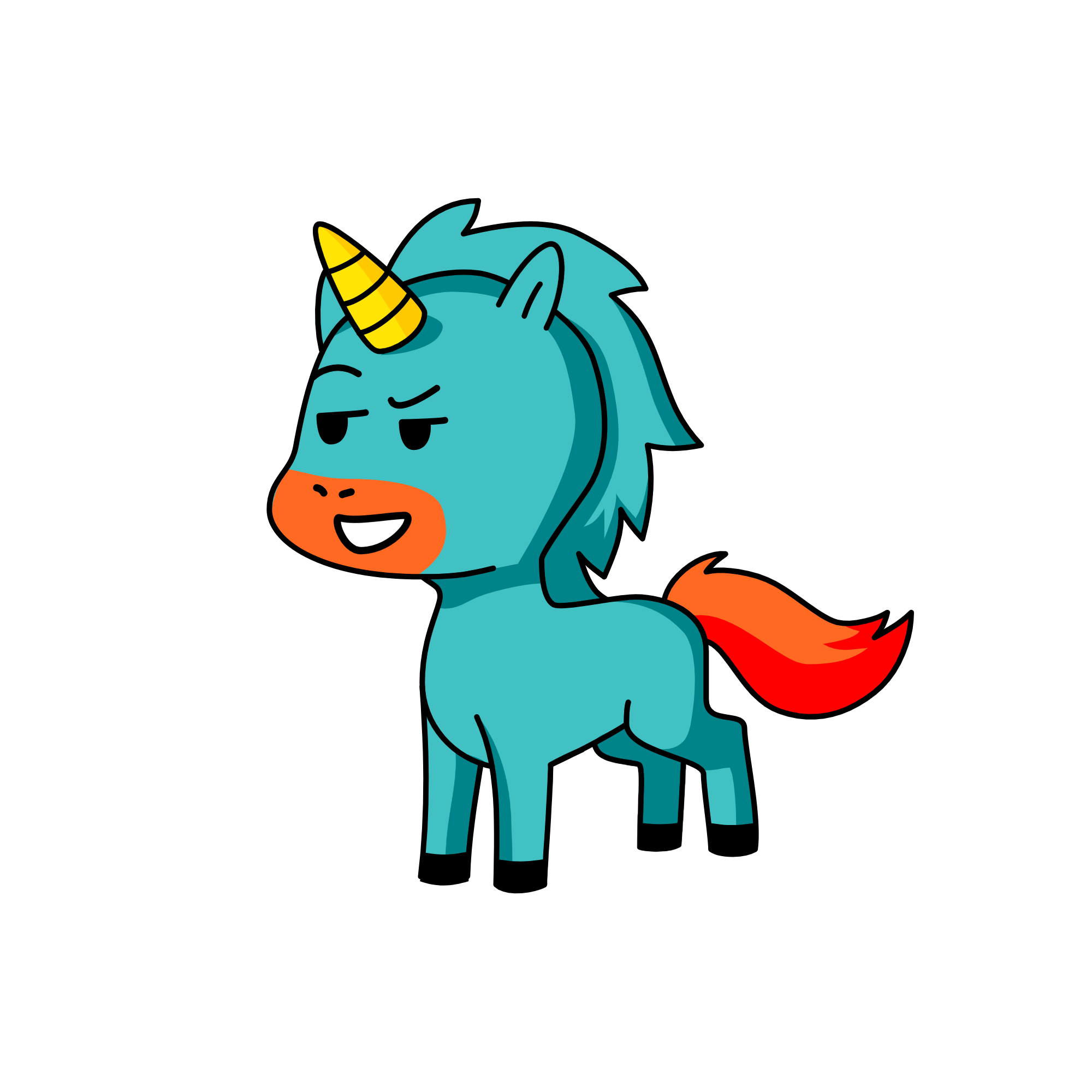 Cyborg, the unicorn