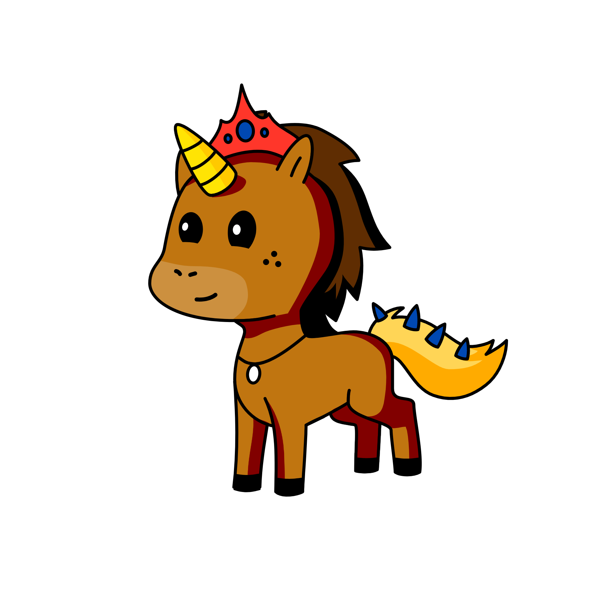 My Spiky Dad , the unicorn