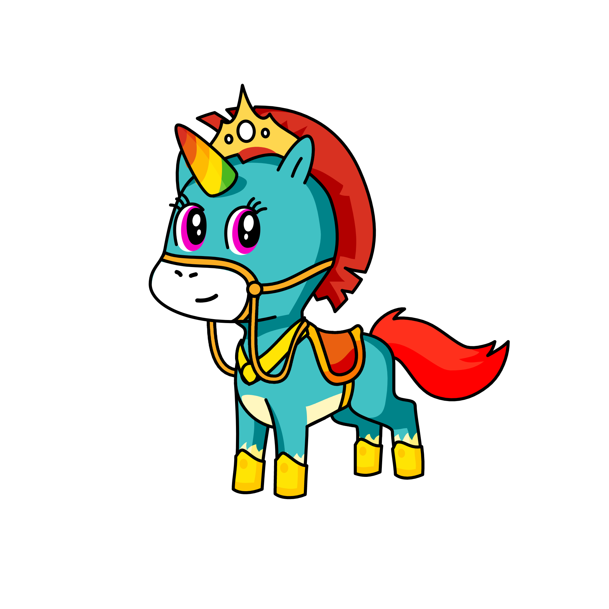 rainbow dash, the unicorn