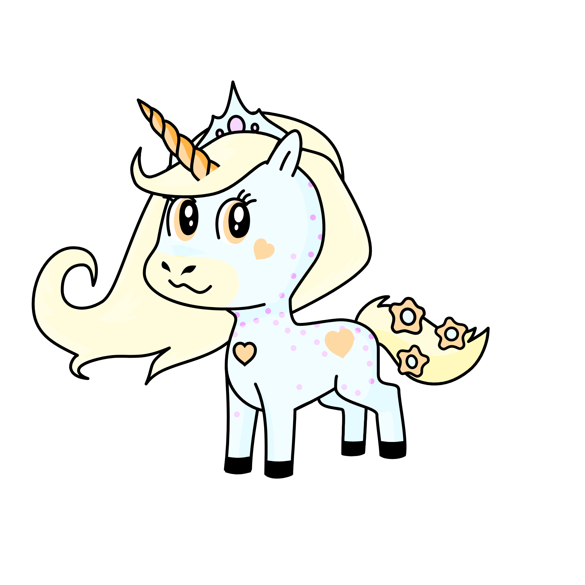 Cream, the unicorn