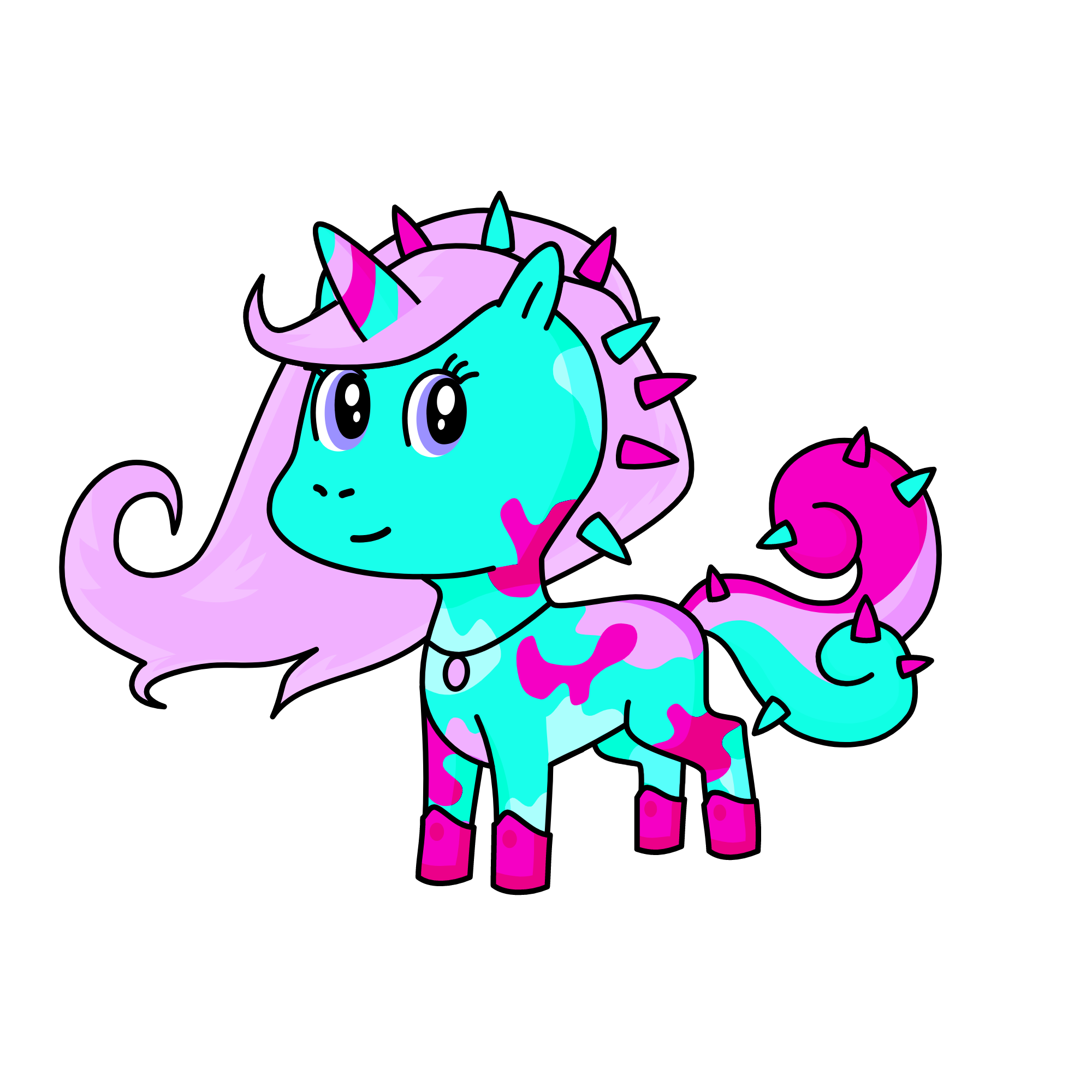 wishy luv, the unicorn