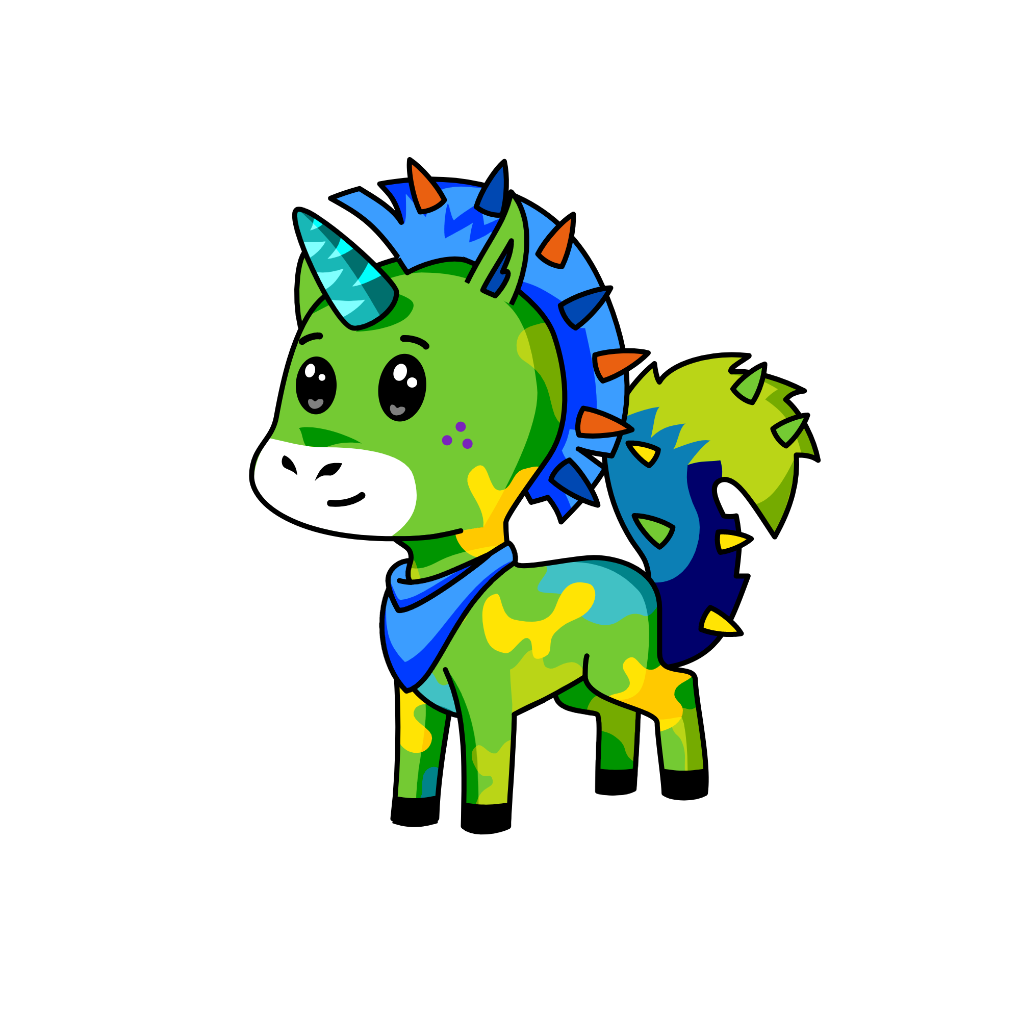 Camodude, the unicorn