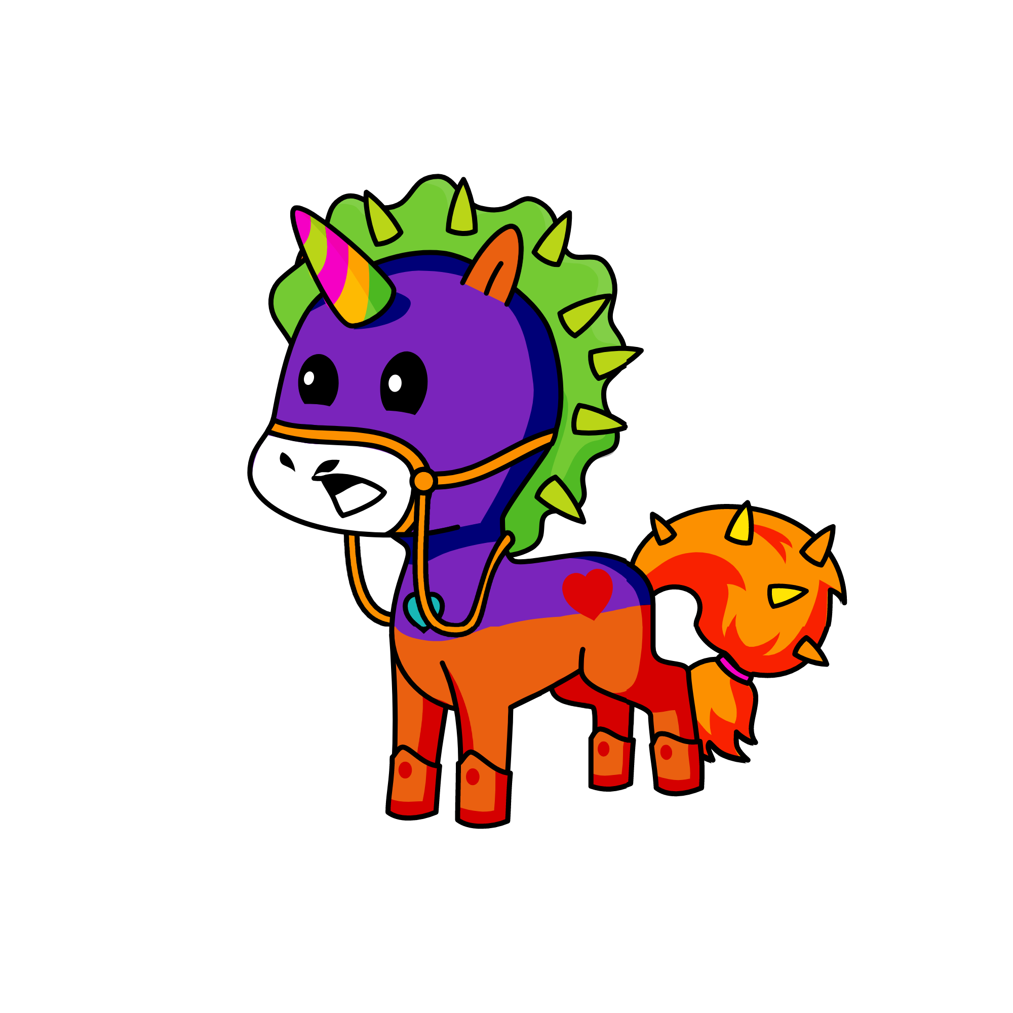 he is made uf poo[, the unicorn