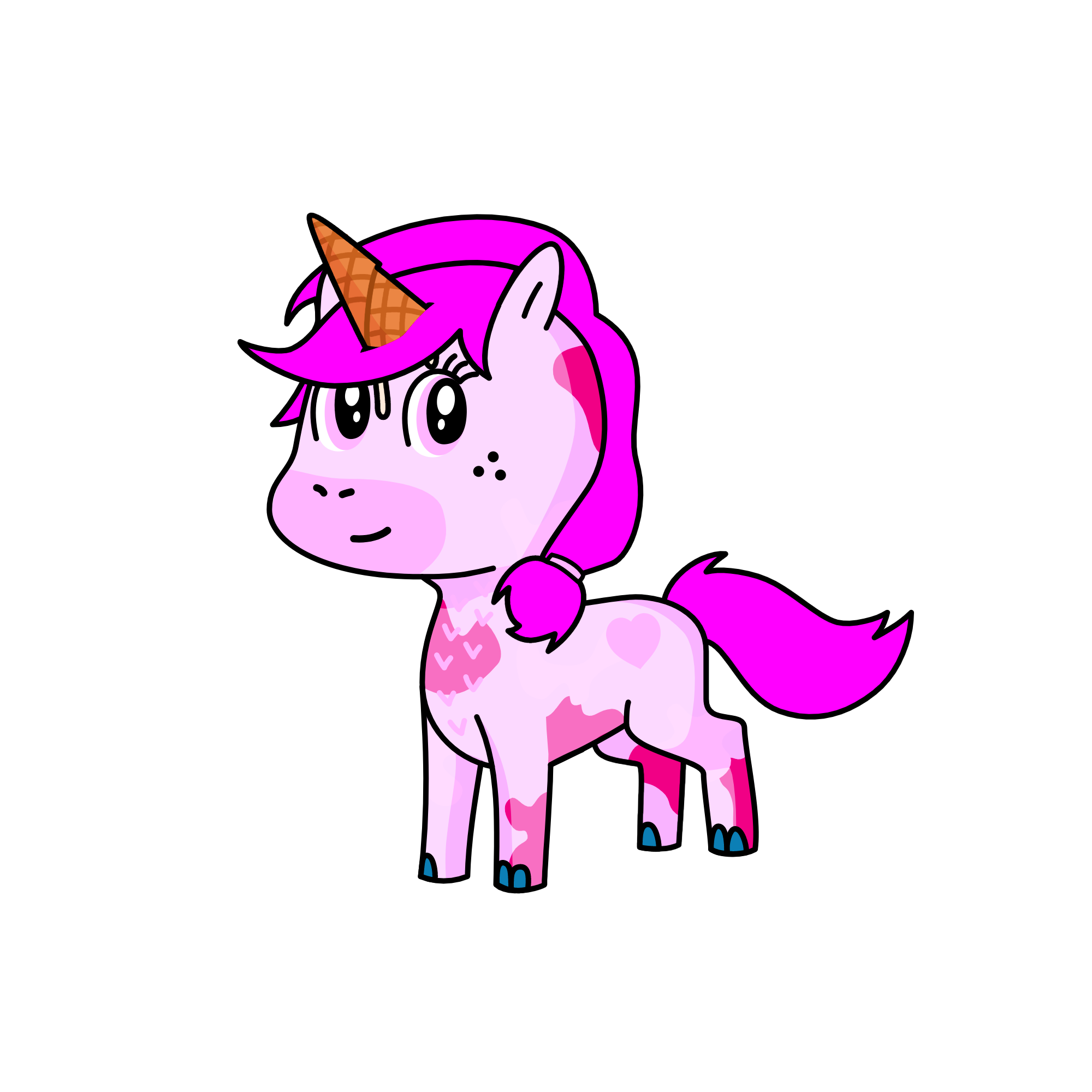 pink, the unicorn
