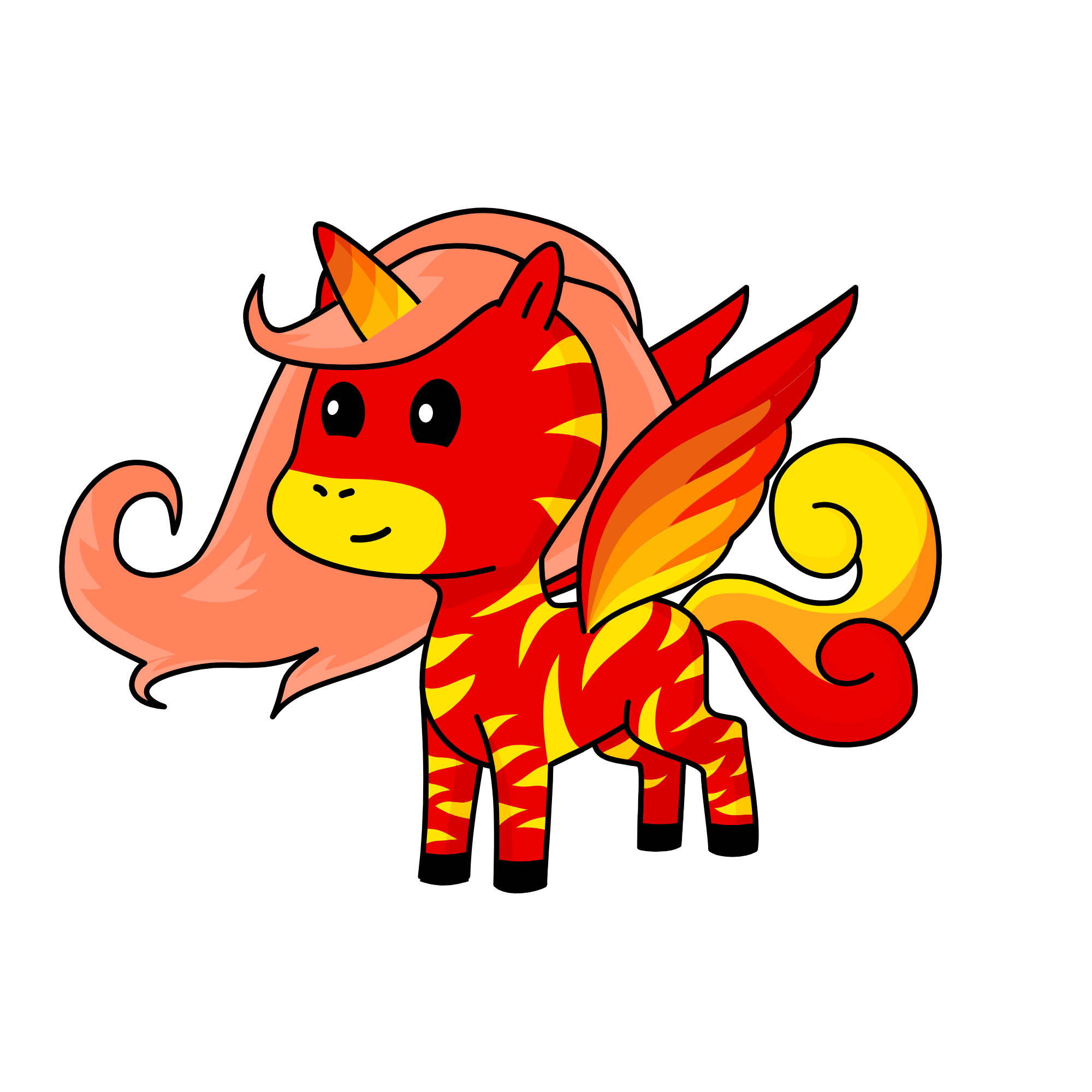 My first WINGED younicorn, the unicorn