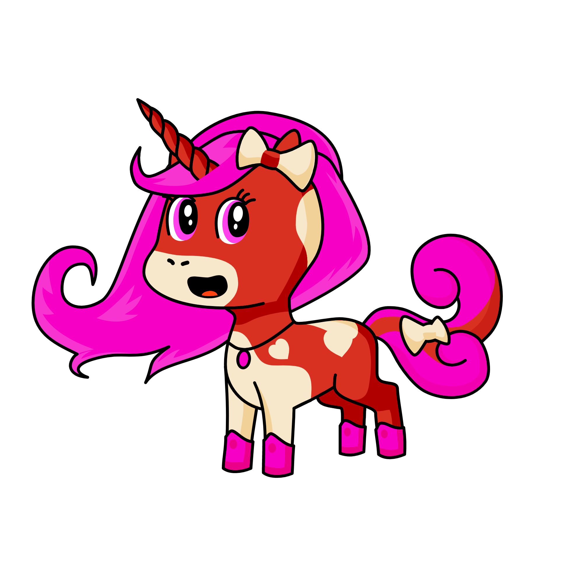 valentine candy, the unicorn