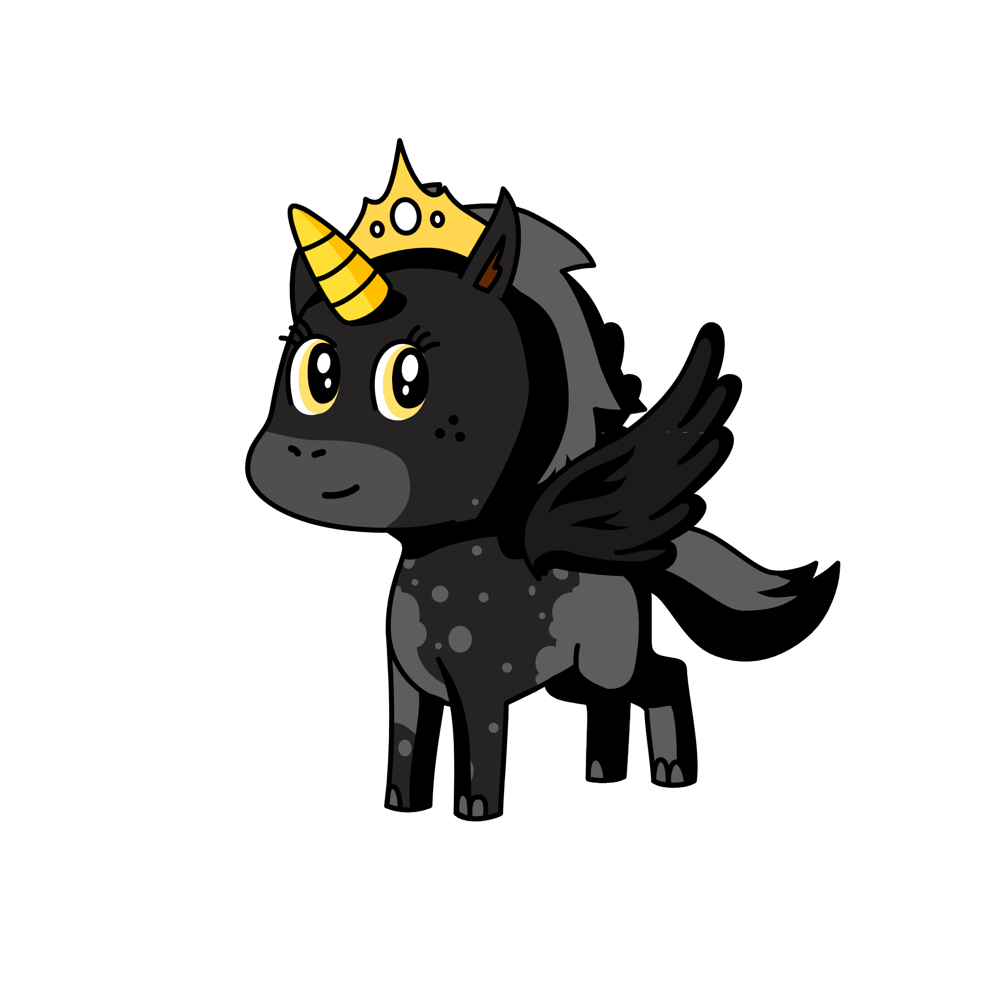 Queen Midnight, the unicorn