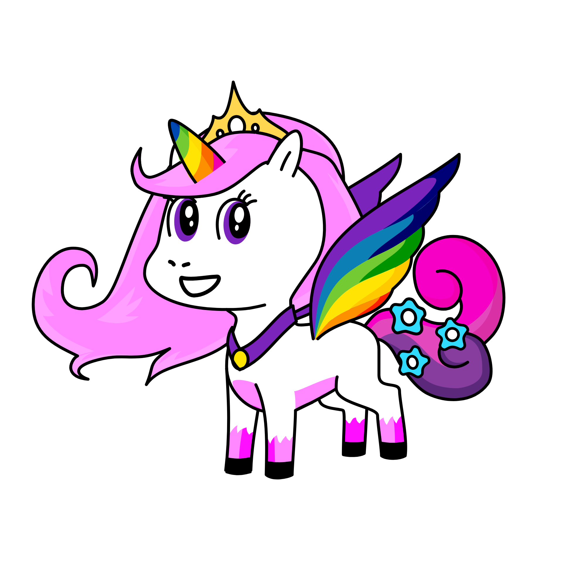 Princes Rainbow, the unicorn