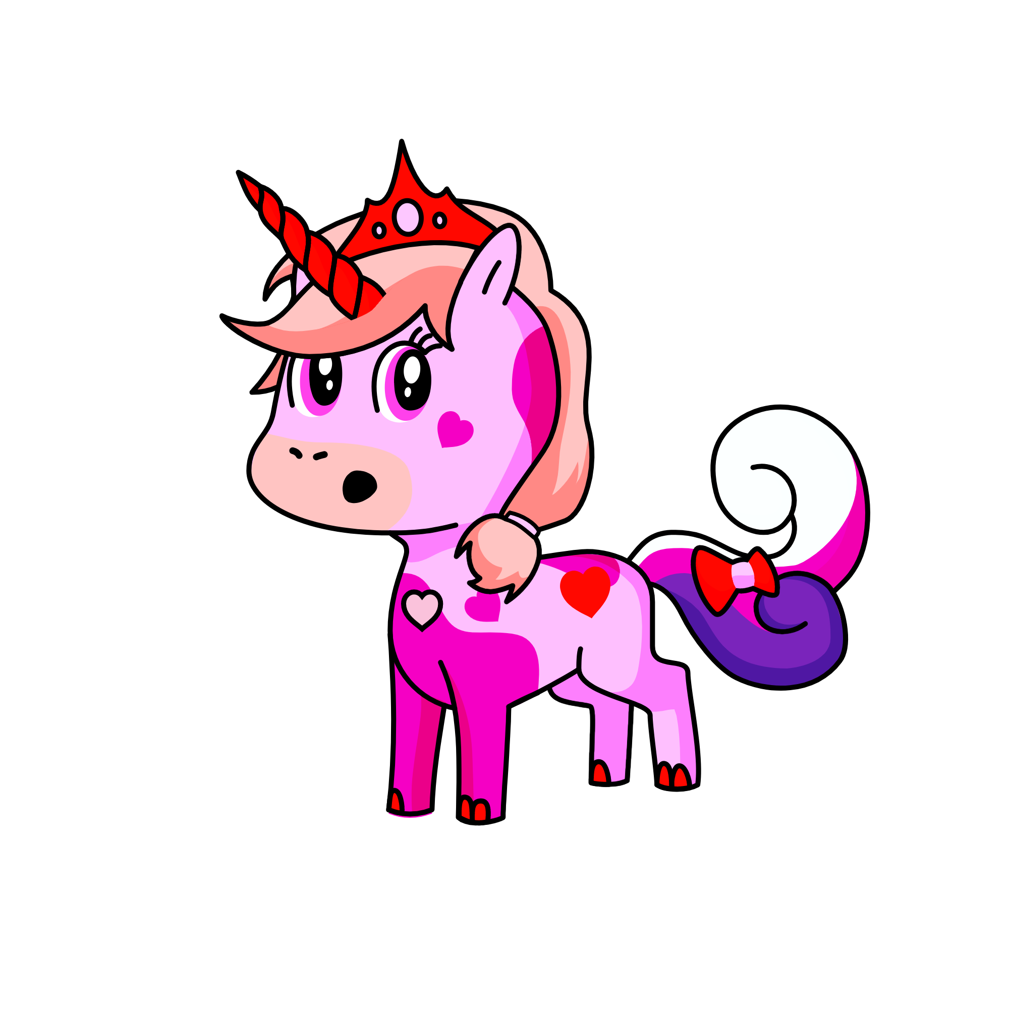 young valentine pony, the unicorn
