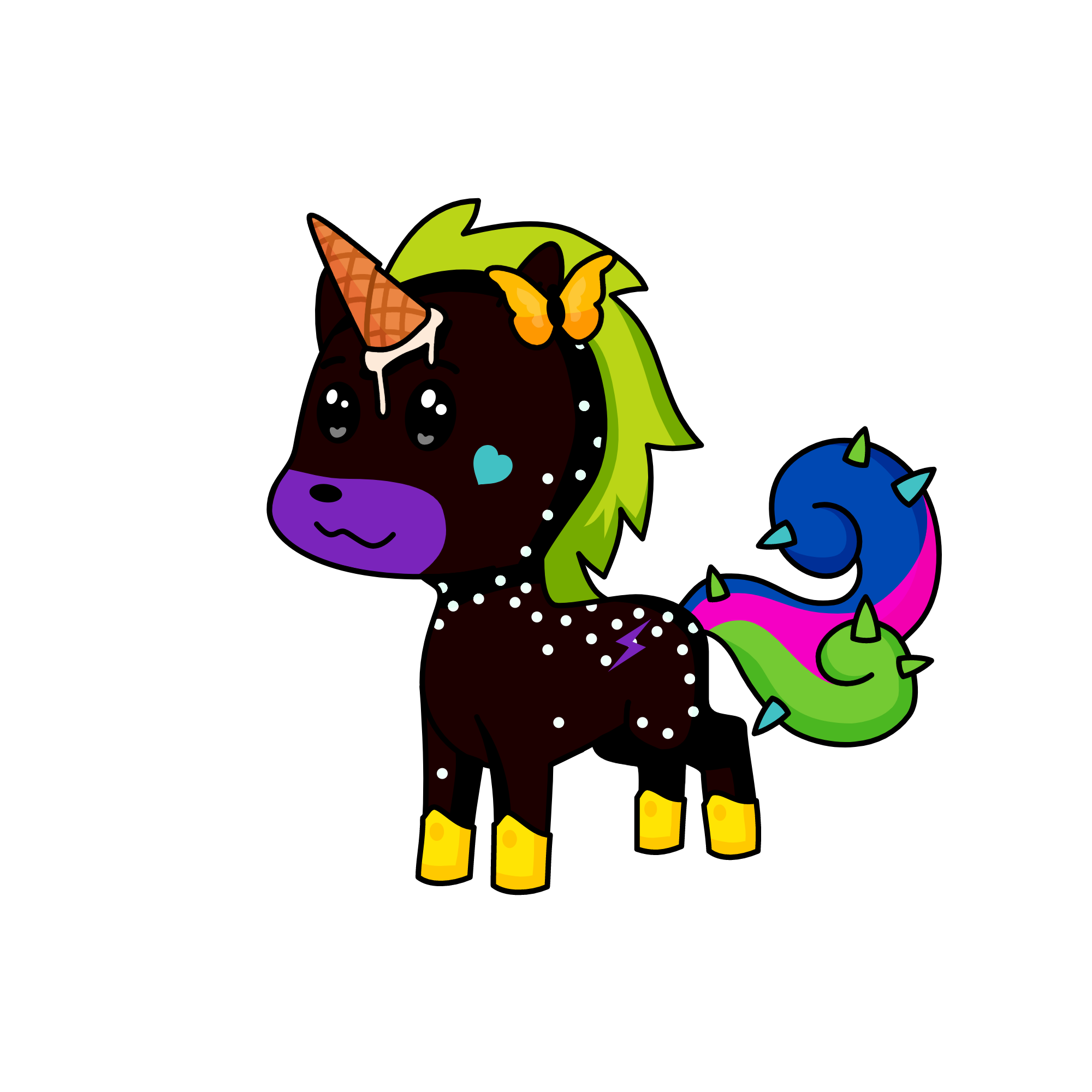 darky, the unicorn