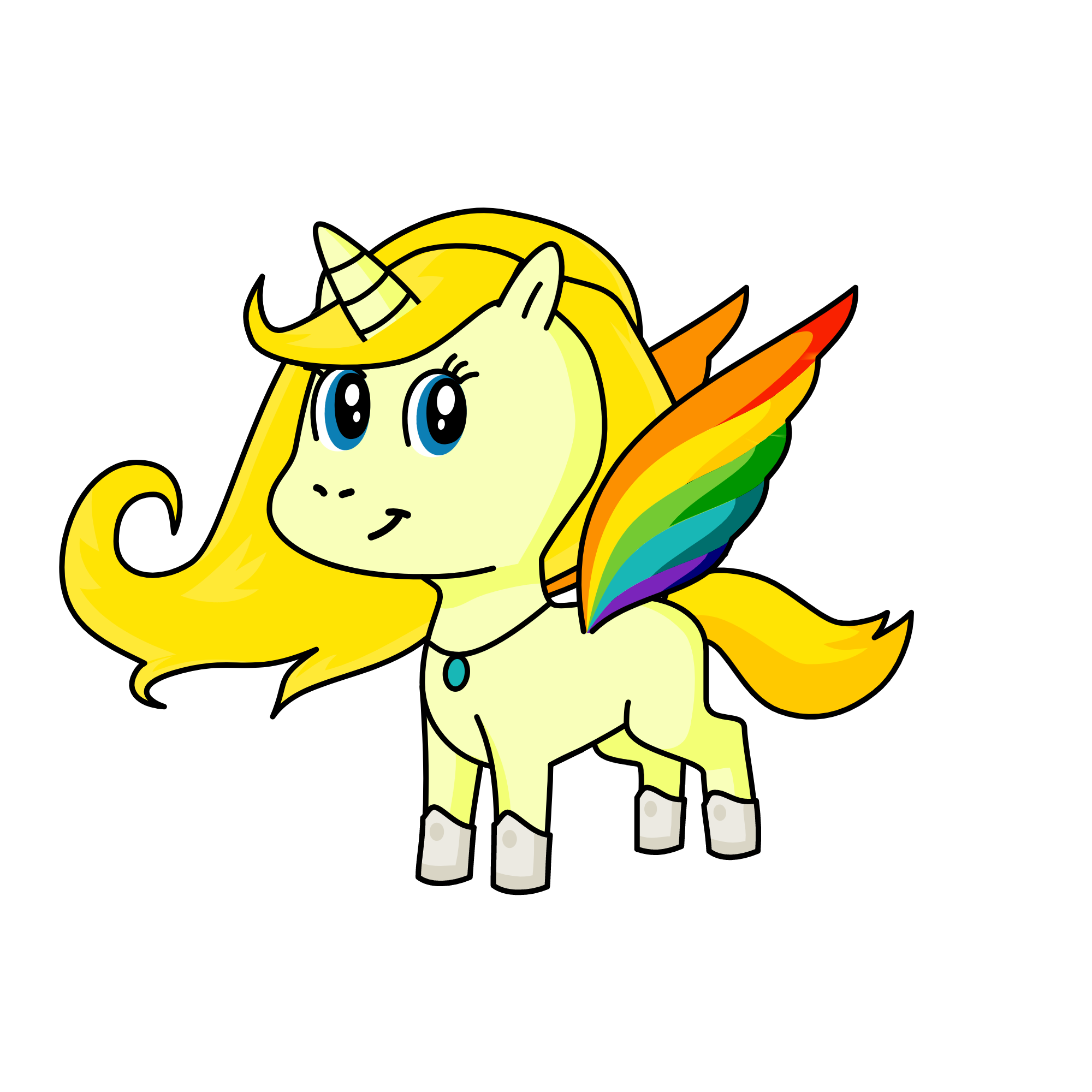 Cinderella as a pony, the unicorn